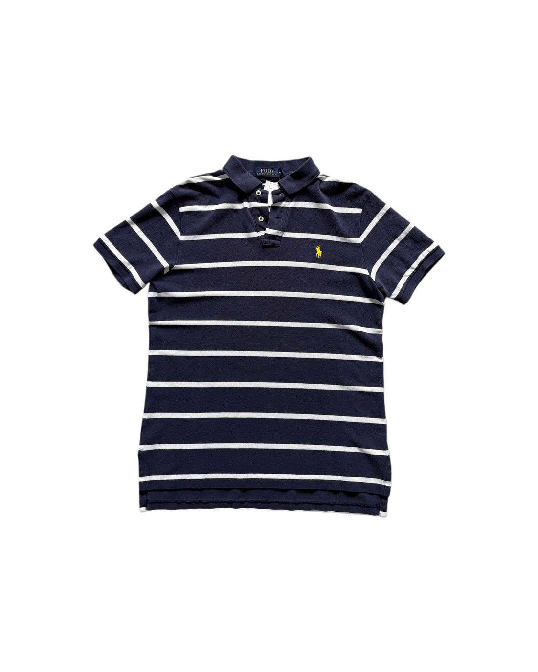 Vintage Polo Ralph Lauren Polo T-shirt Navy Blue (M) - Gods Thrift Athens