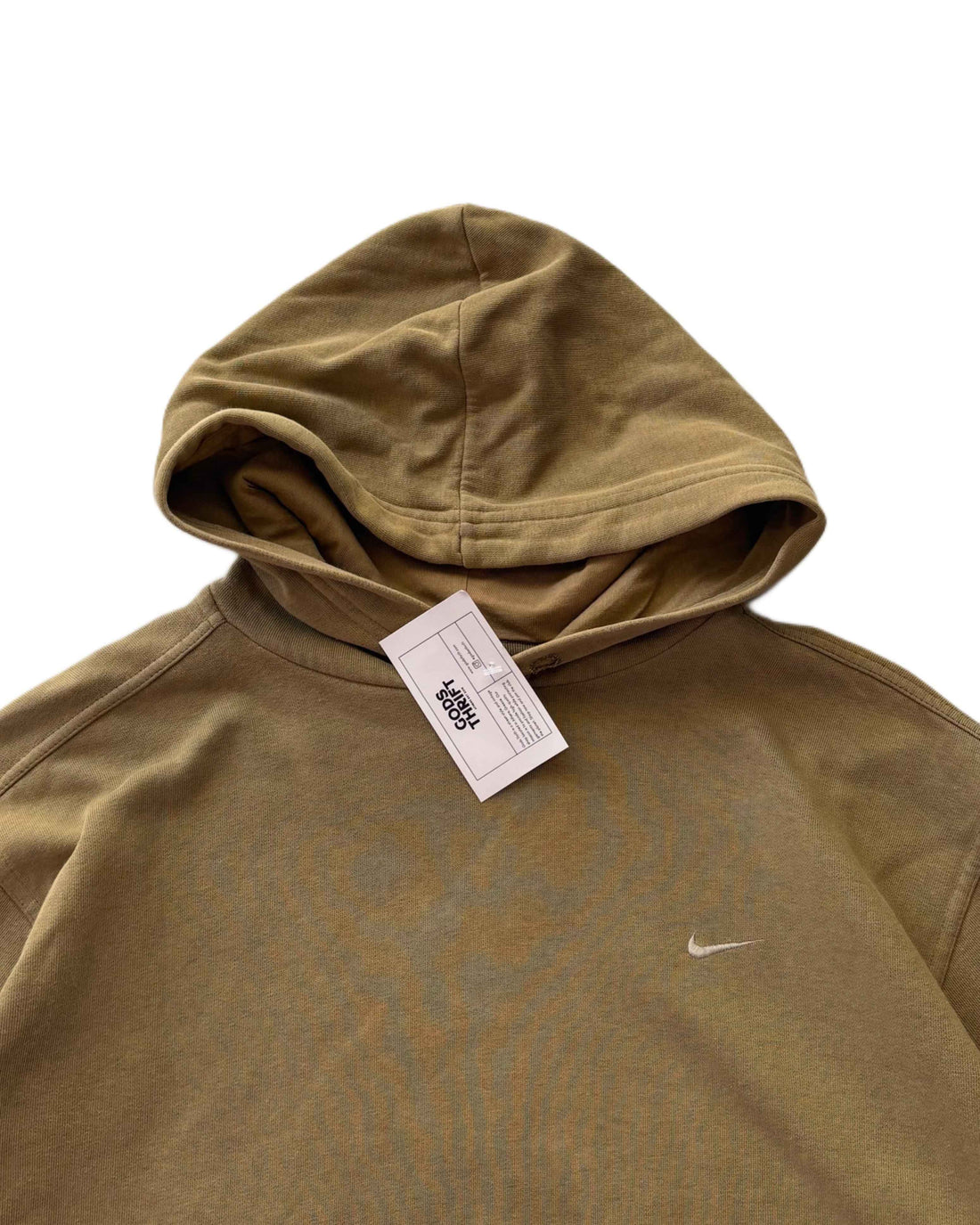 00s Nike Hoodie Olive (M) - Gods Thrift Athens