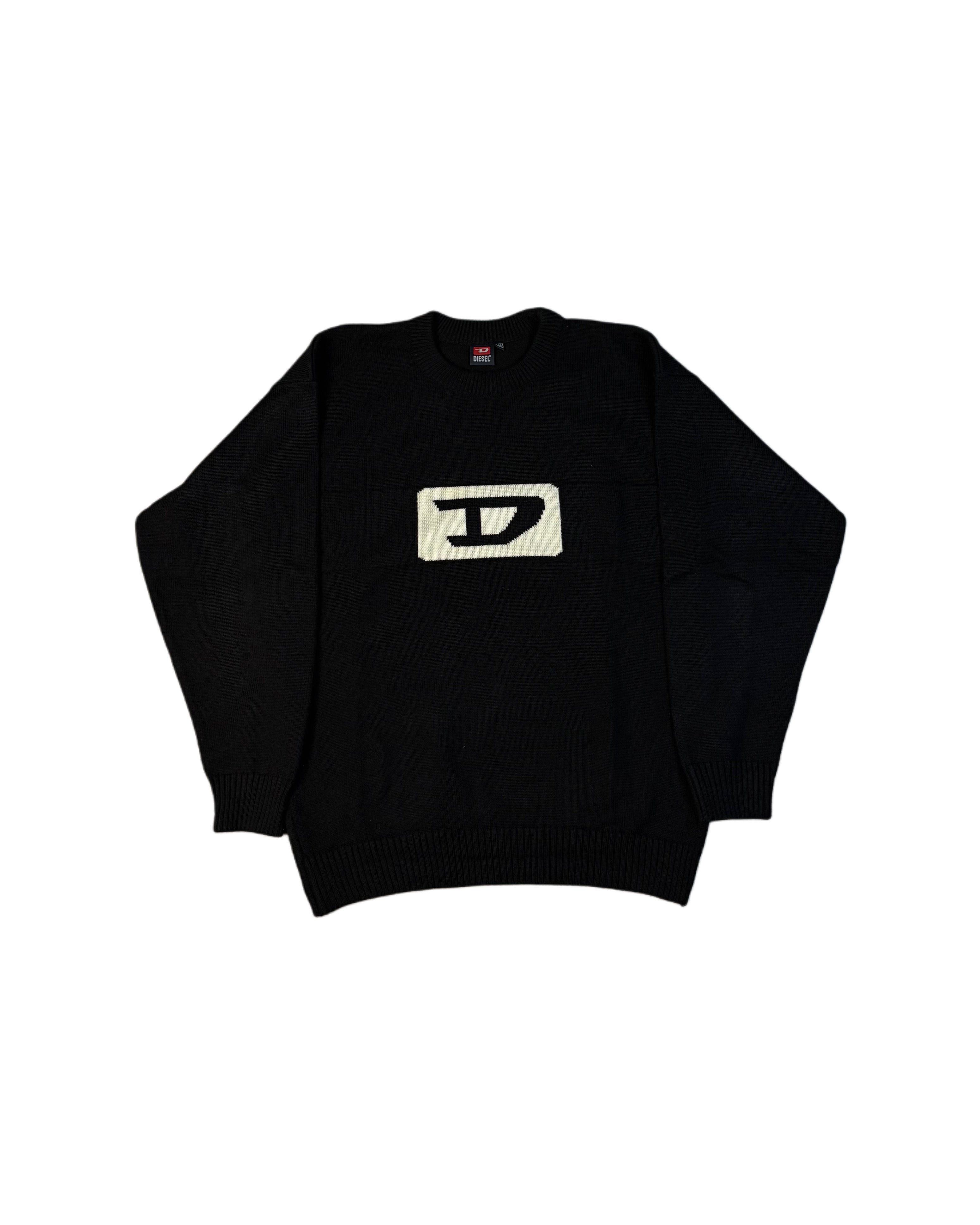Vintage Diesel Knitted Sweater Black (M)