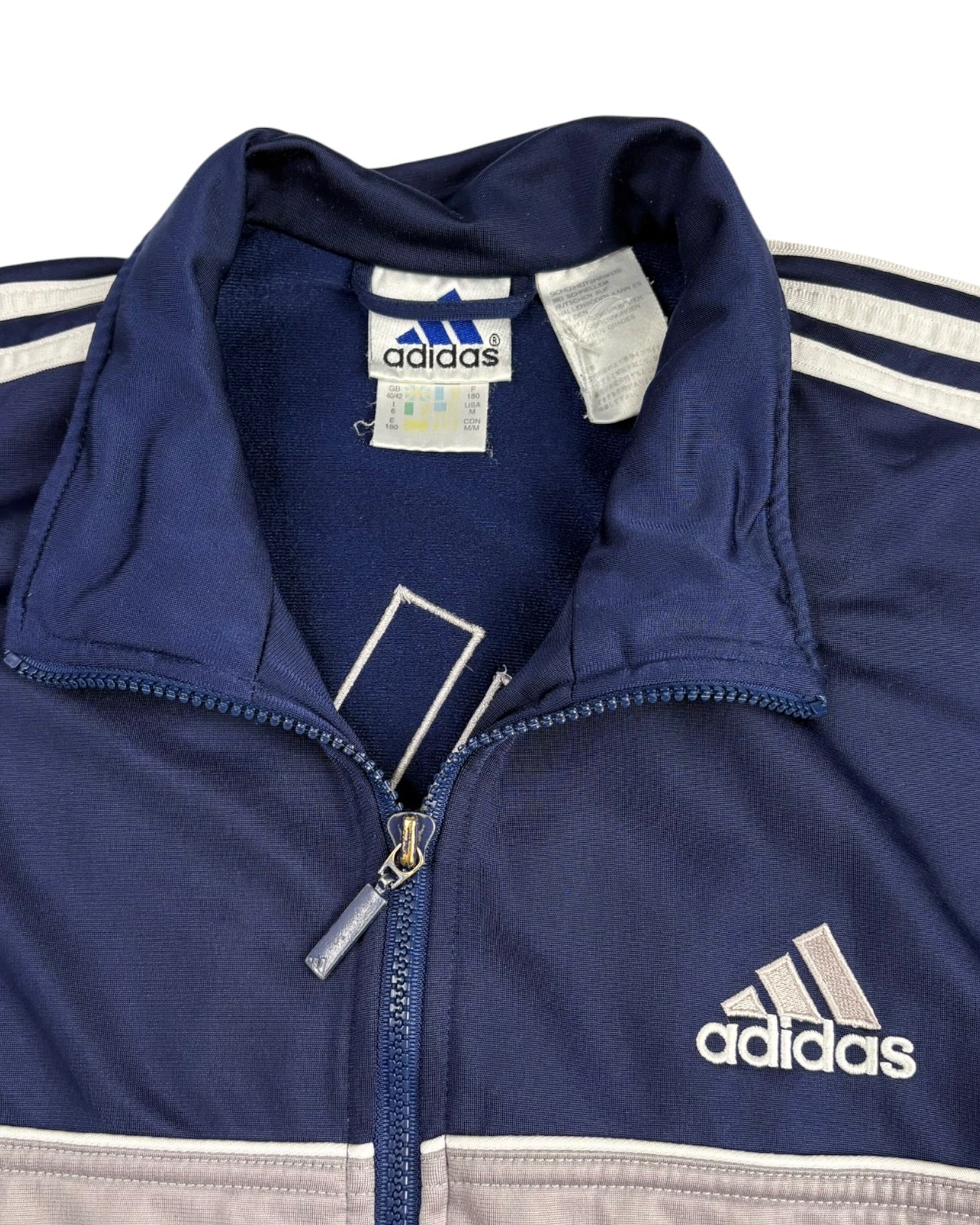 Vintage 2000s Adidas Track Jacket | Navy Blue | Size M