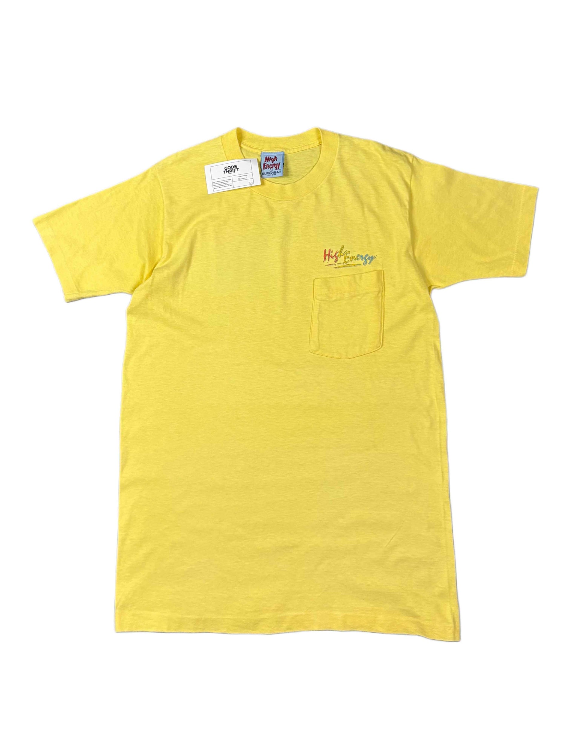 Vintage 90s Surf T-shirt Yellow (L)