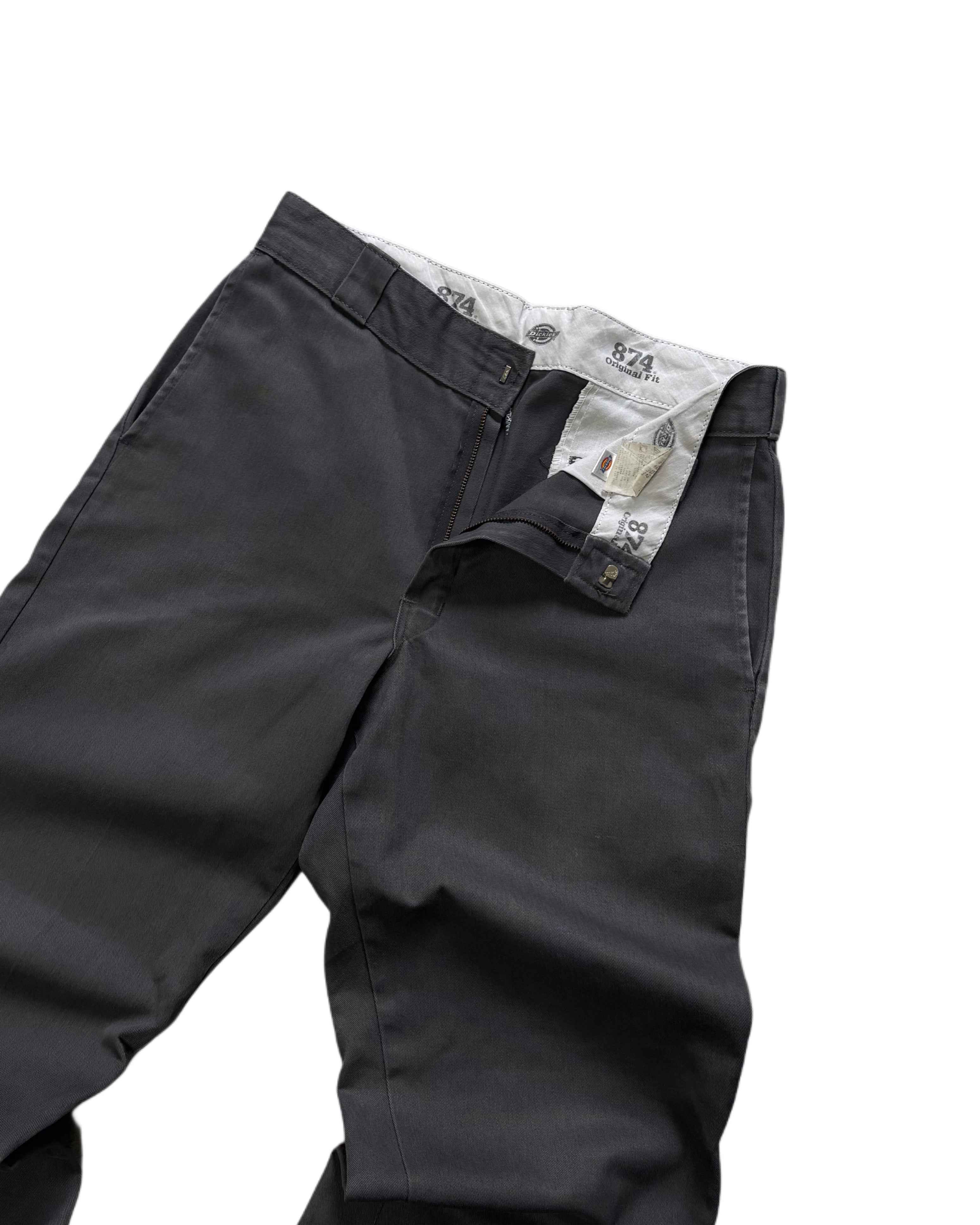 Vintage Dickies 874 Chino Pants Grey (W32 L32) - Gods Thrift Athens