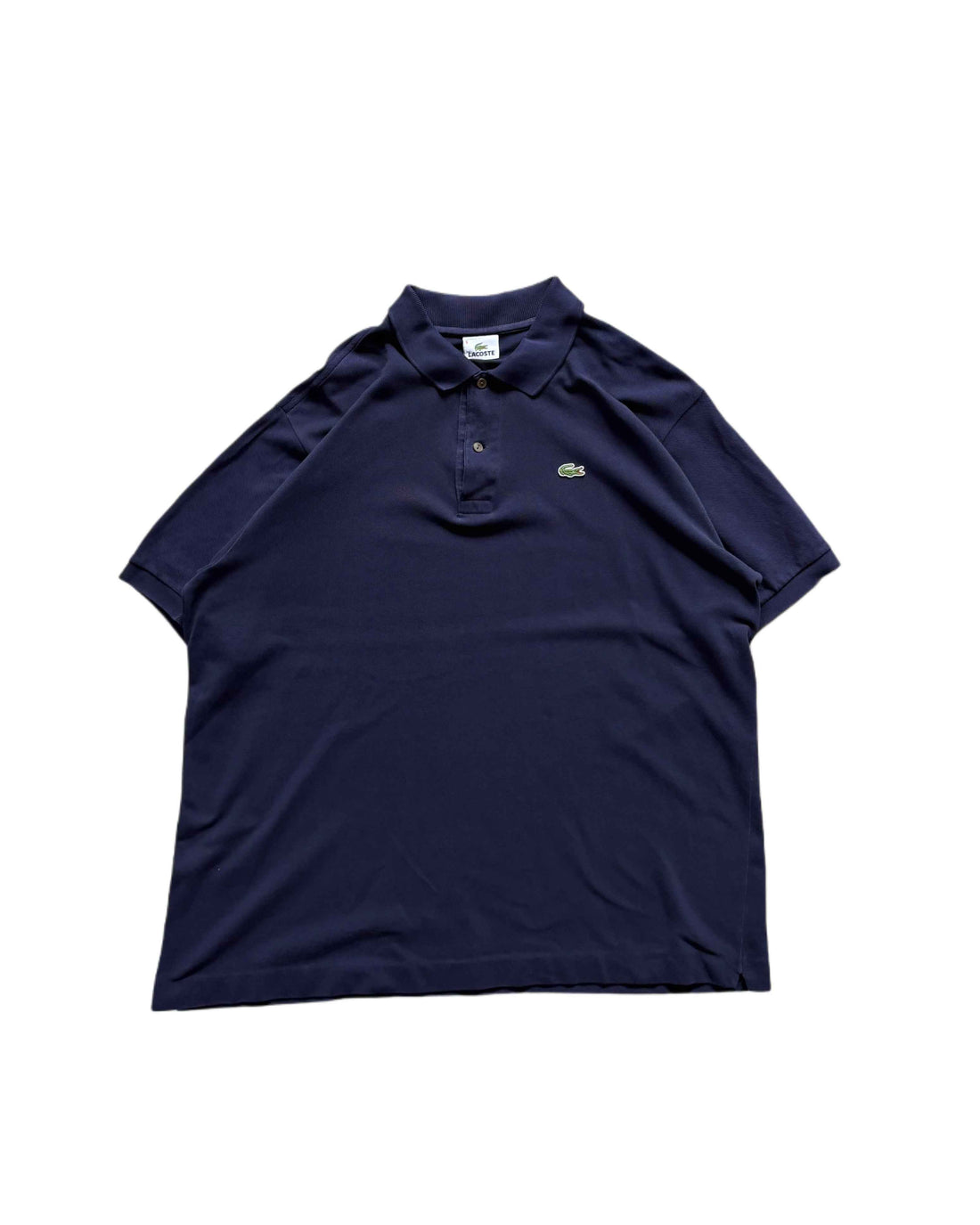 Vintage Lacoste Polo T-shirt Navy Blue (XL) - Gods Thrift Athens