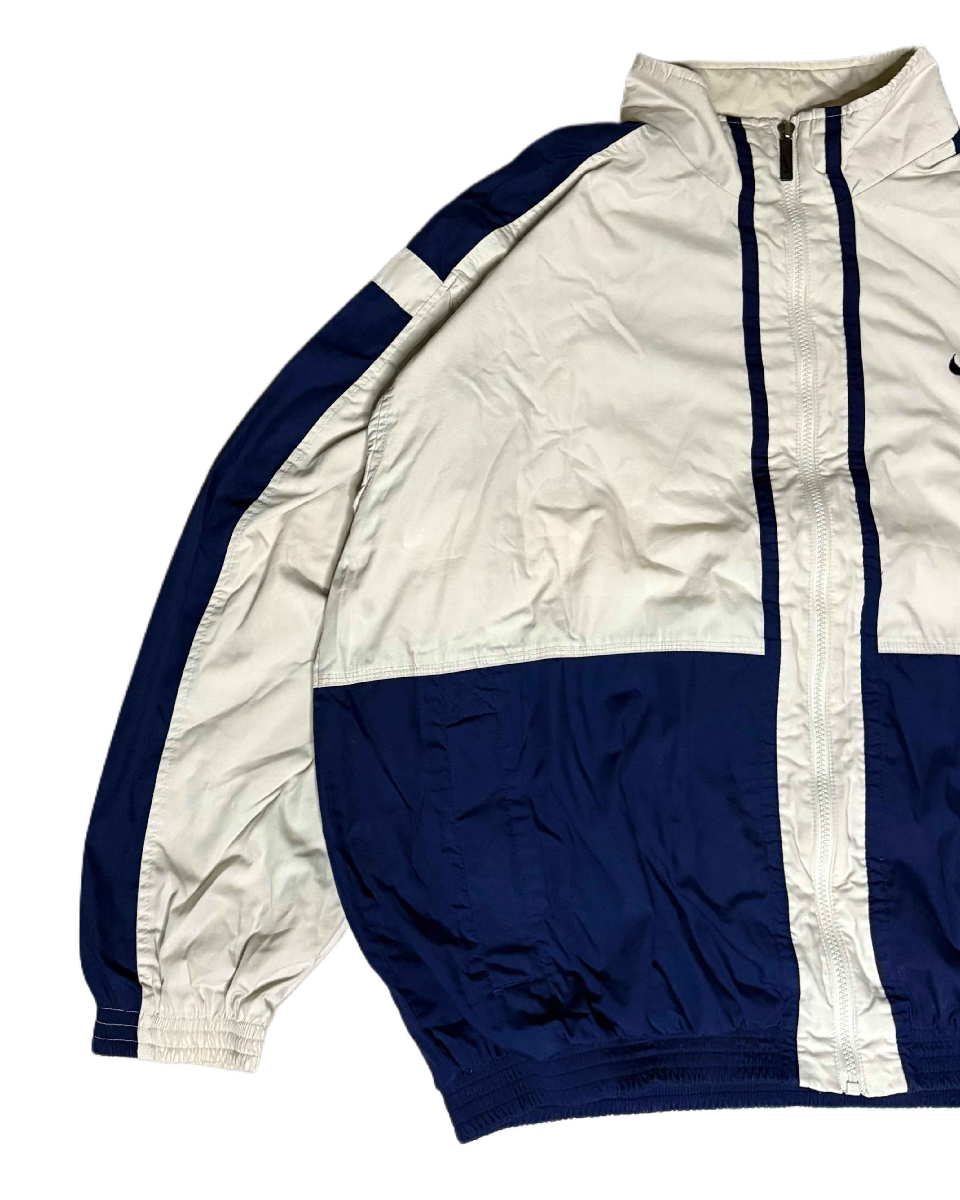 Vintage 90s Nike Jacket White (XL) - Gods Thrift Athens