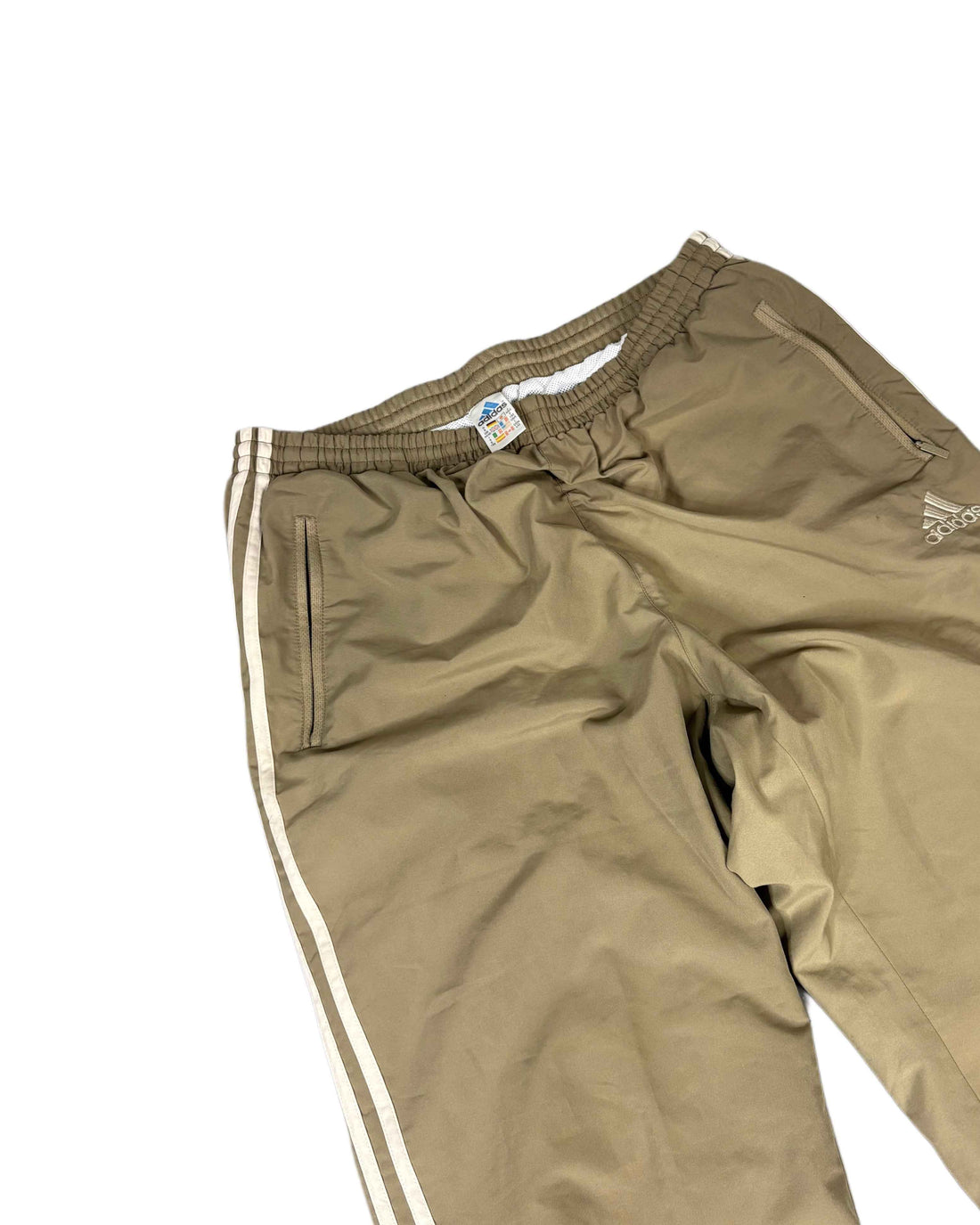 Vintage Adidas 3 stripes Sweatpants Beige (L)