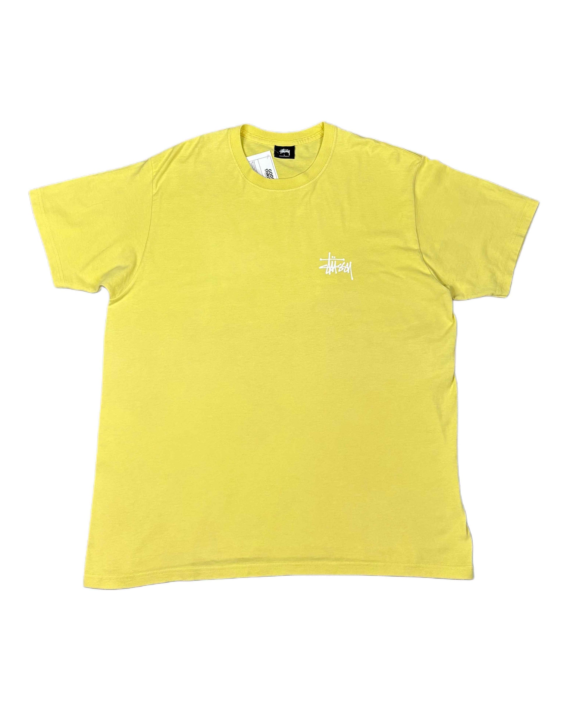 Stussy Spellout T-shirt Cannary (L)
