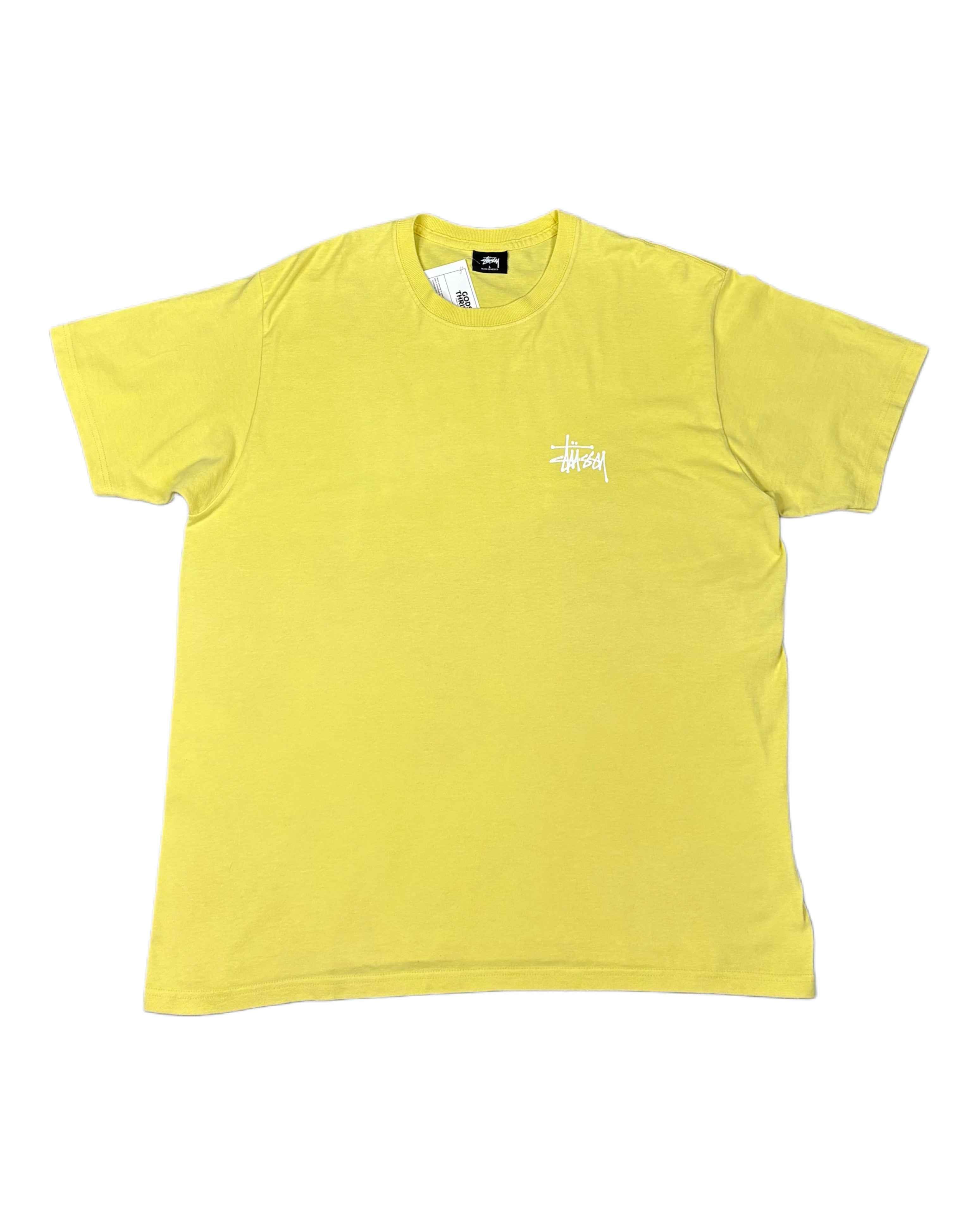 Stussy Spellout T-shirt Cannary (L)