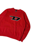 Vintage Diesel Crewneck Red (L) - Gods Thrift Athens