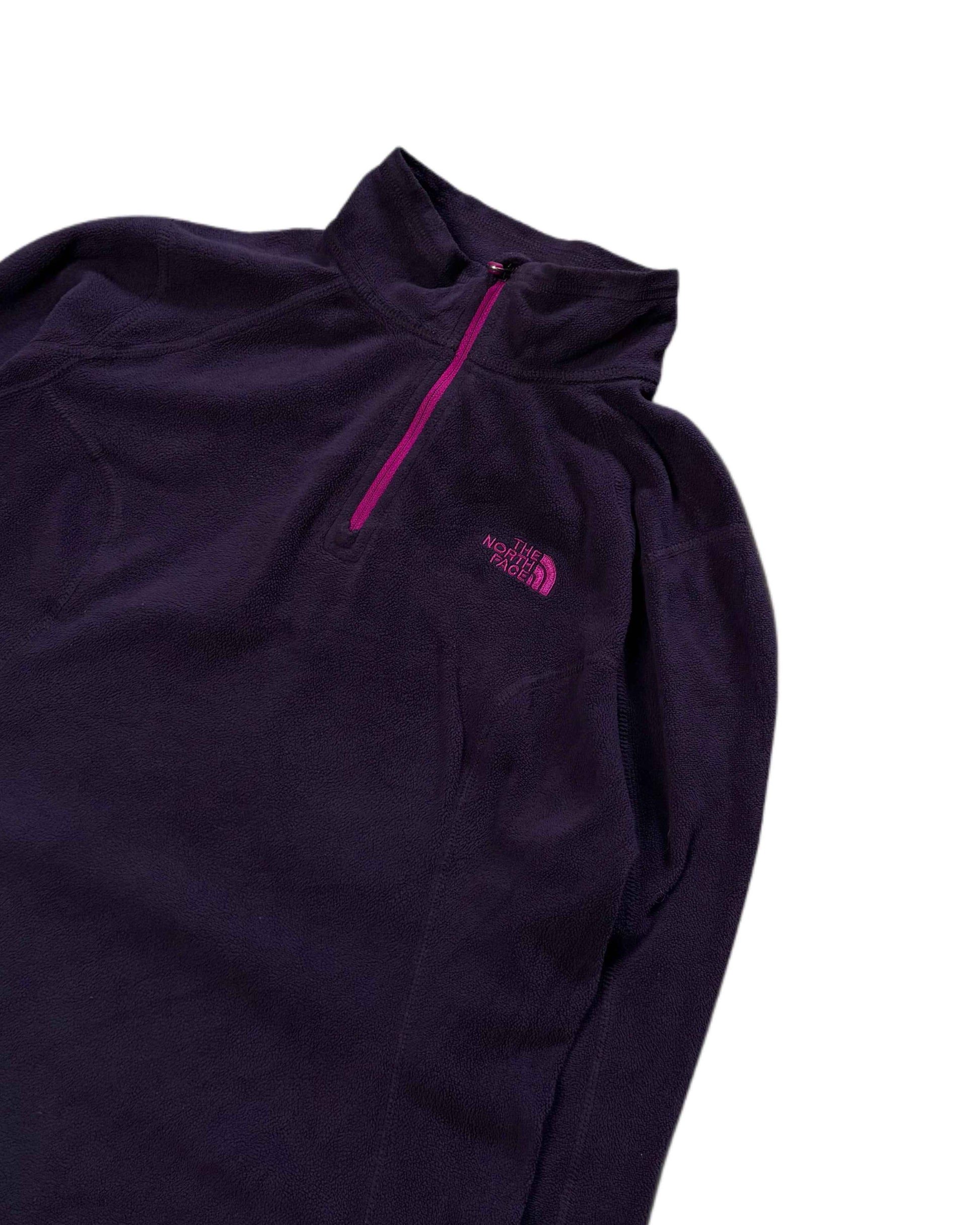 Vintage North Face Burgudy Fleece (Women's M) - Gods Thrift Athens