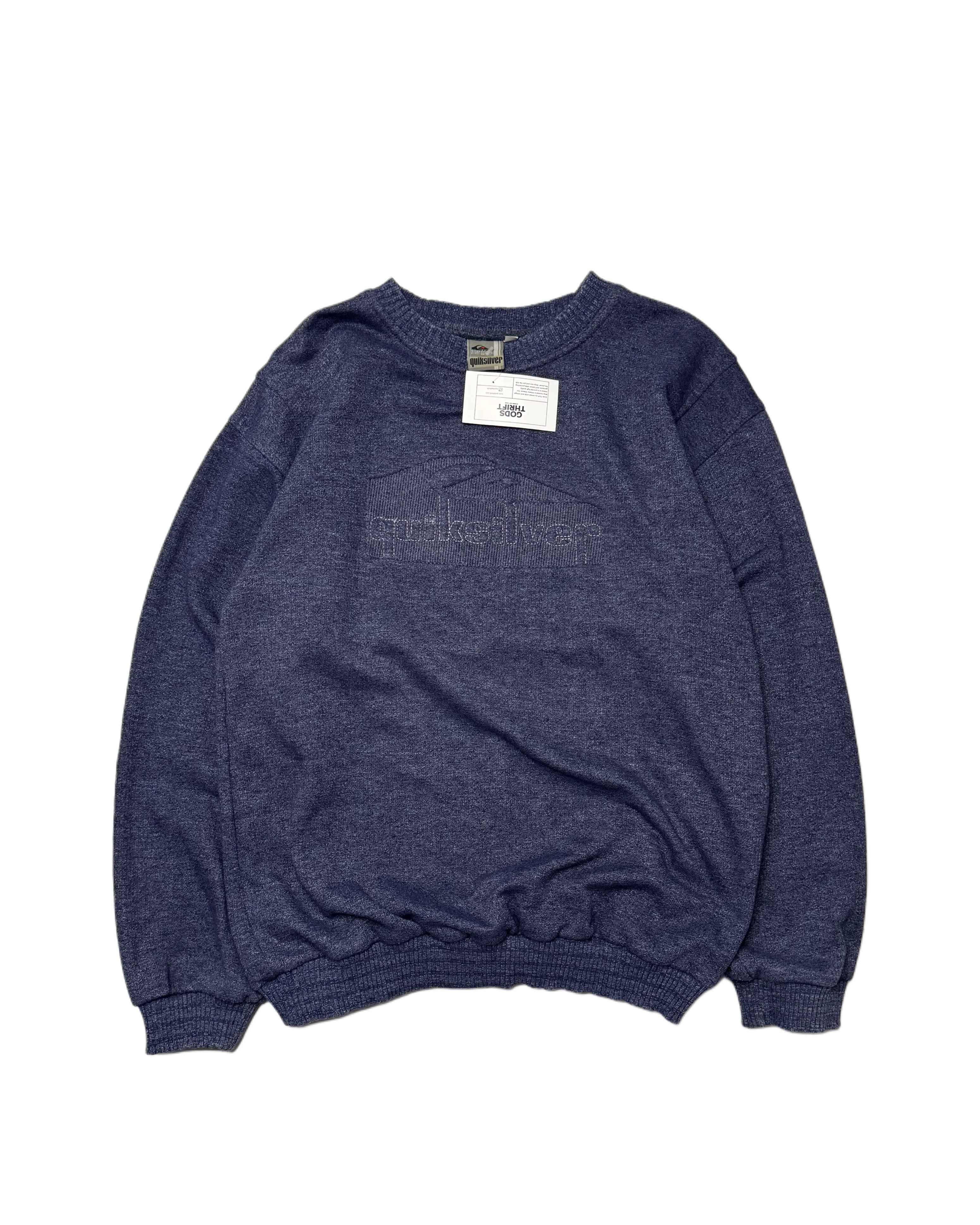 Vintage Quiksilver Knit Blue (XL) - Gods Thrift Athens