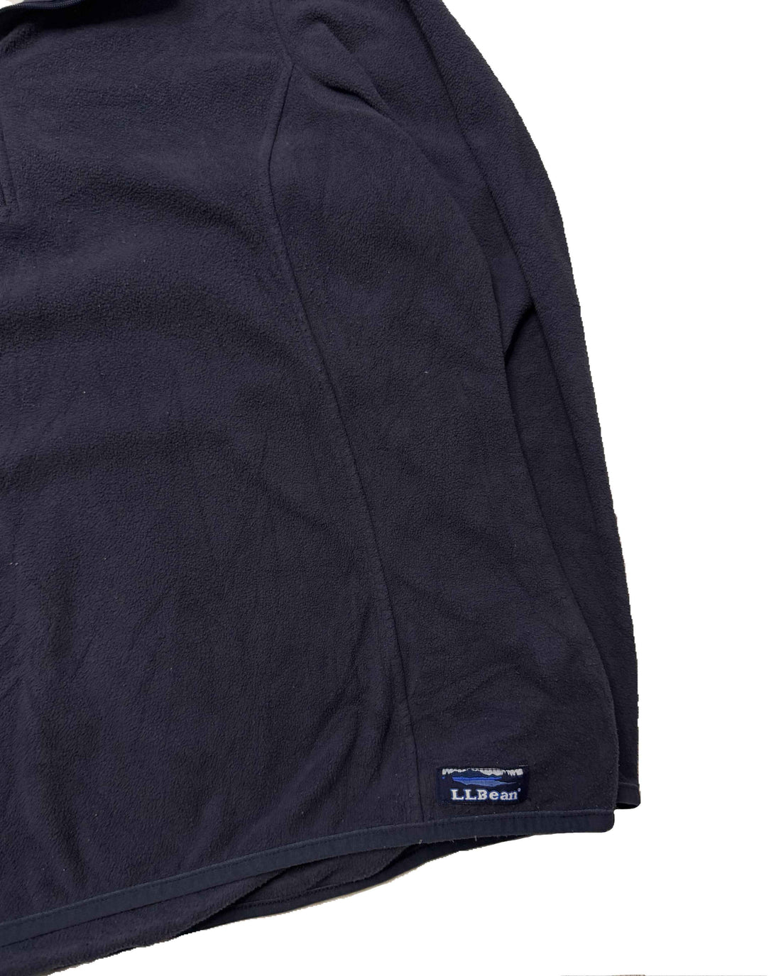 LL Bean Fleece Navy Blue Womens (L) - Gods Thrift Athens