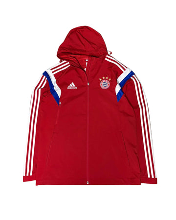 00s Adidas X Bayern Munchen Jacket Red (M) - Gods Thrift Athens