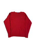 Vintage Polo Ralph Lauren Wool Sweater Deep Red (L) - Gods Thrift Athens