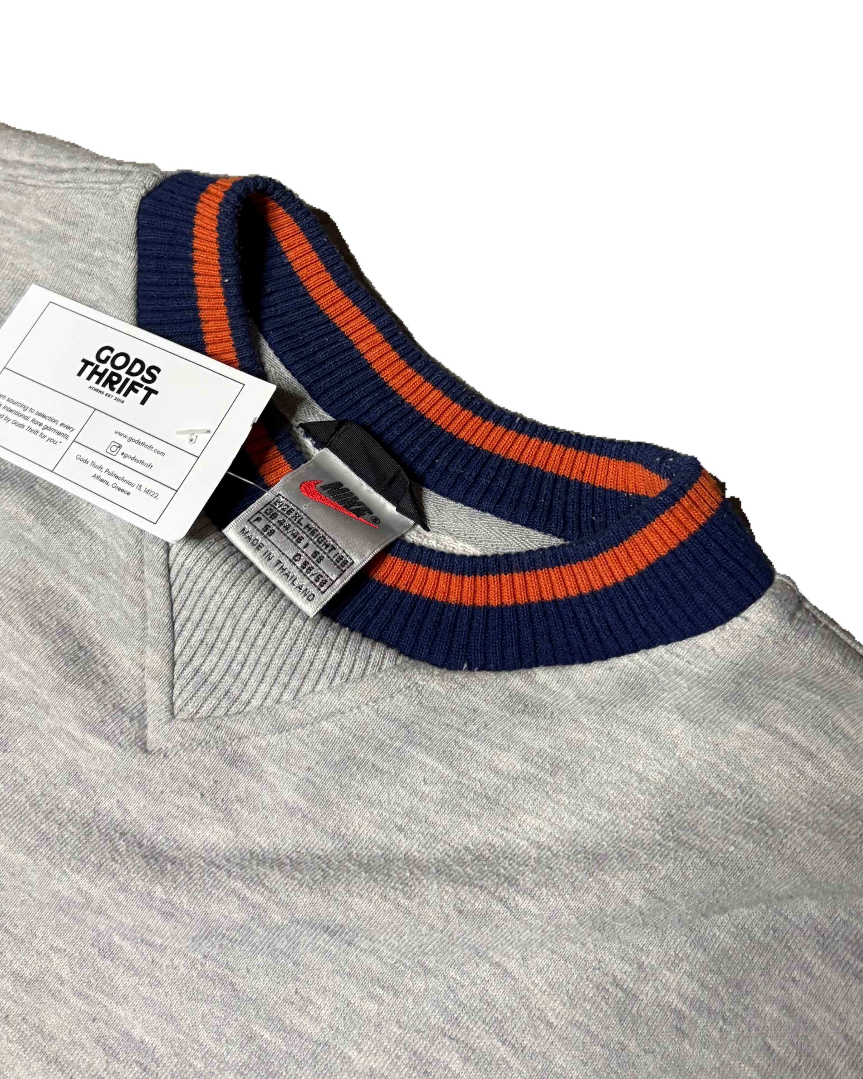 Vintage Nike Crewneck Grey (XL) - Gods Thrift Athens