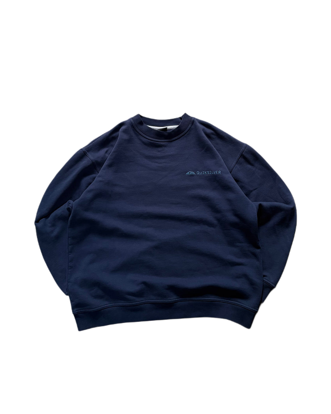 Vintage Quiksilver Crewneck Navy Blue (M) - Gods Thrift Athens