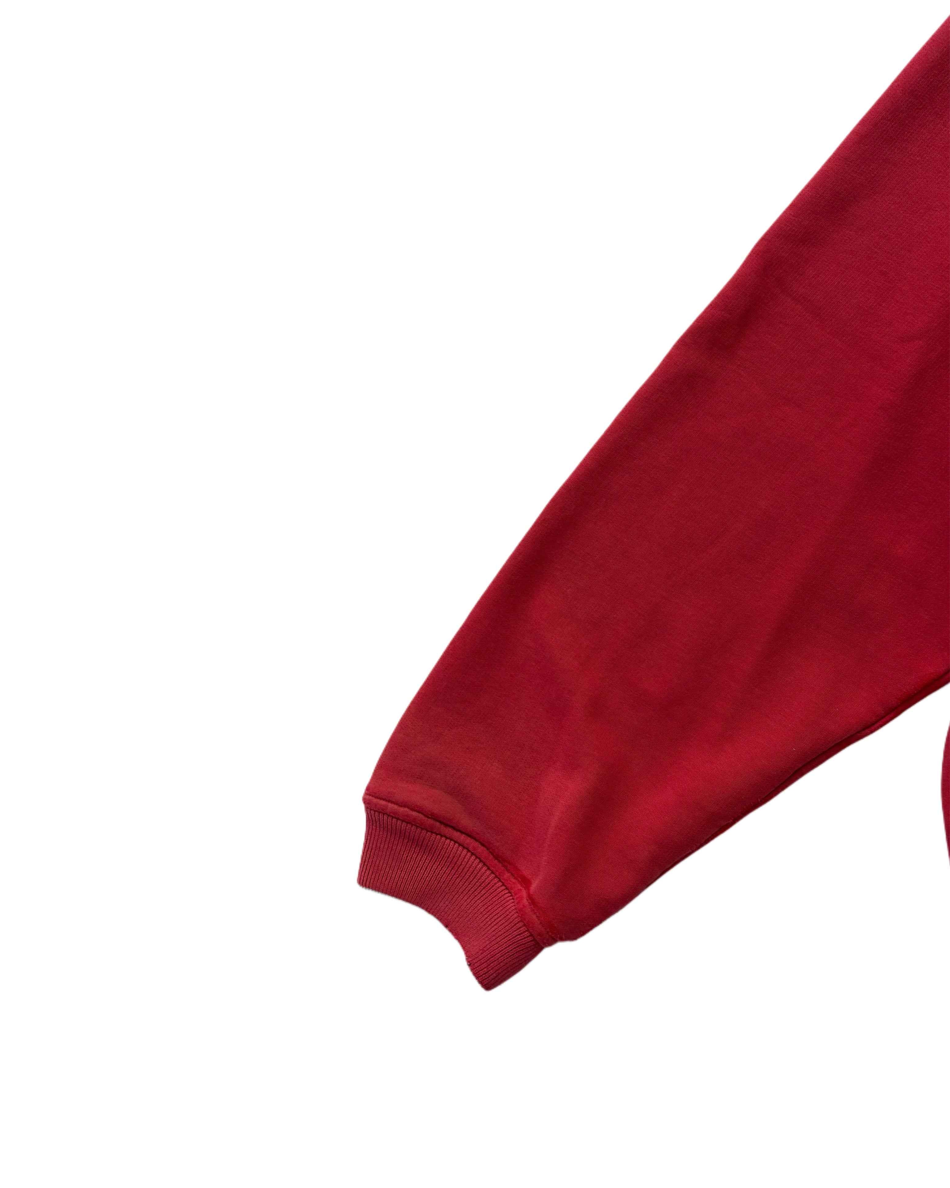 00s Nike Athletic Hoodie Red (M) - Gods Thrift Athens