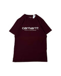 Carhartt T-shirt Burgudy (S) - Gods Thrift Athens