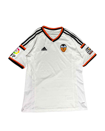 Adidas Valencia Football Tee White (L) - Gods Thrift Athens