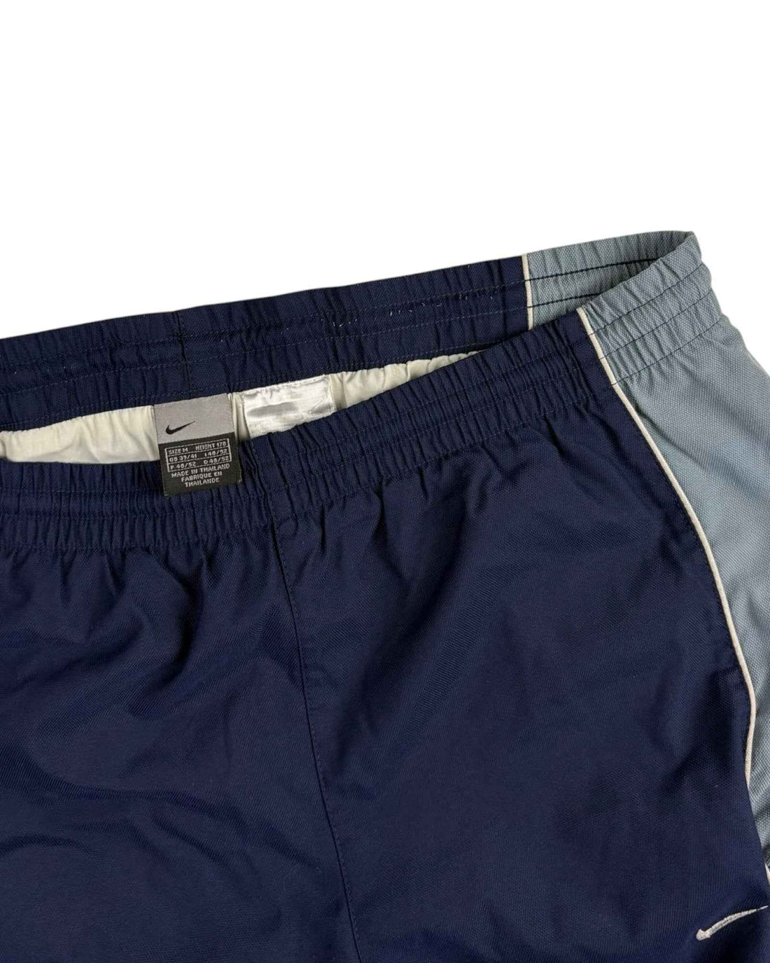 Vintage 00s Nike Track Pants | Navy Blue / Baby Blue | Size M