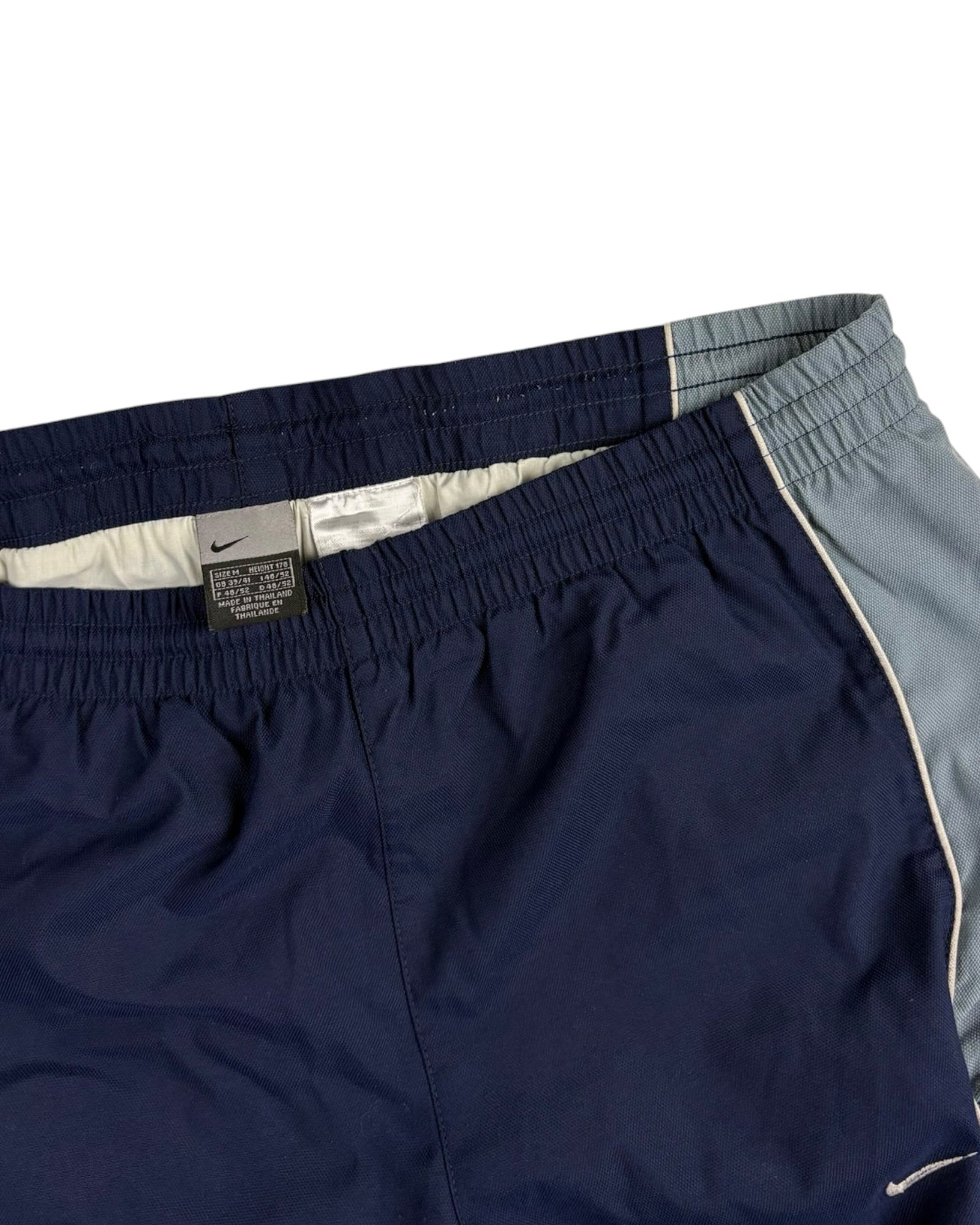 Vintage 00s Nike Track Pants | Navy Blue / Baby Blue | Size M