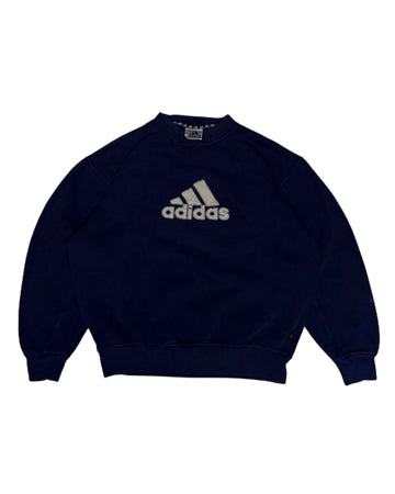 Vintage Adidas Crewneck Navy Blue (S) - Gods Thrift Athens
