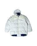 Vintage Nike Puffer Jacket Frost White (M) - Gods Thrift Athens