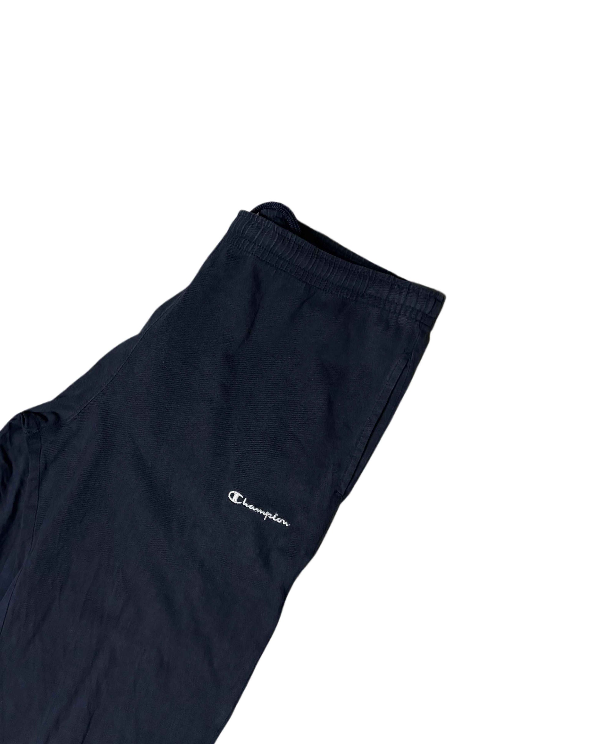Vintage Champion Sweatpants Navy Blue (M) - Gods Thrift Athens