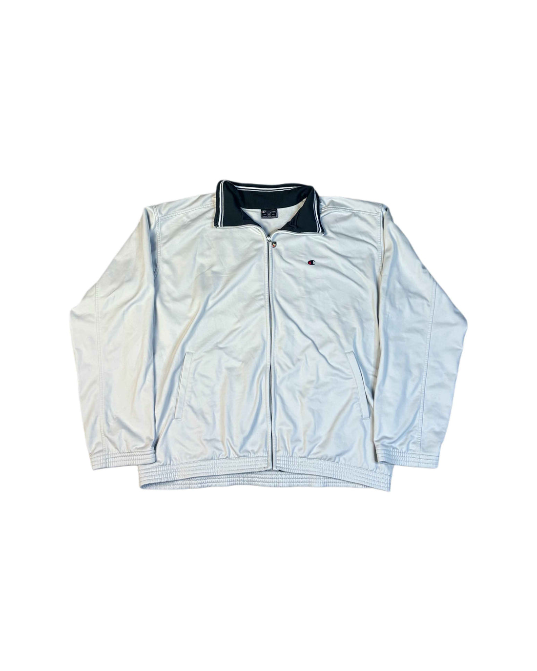 Vintage Champion Jacket Grey (2XL) - Gods Thrift Athens