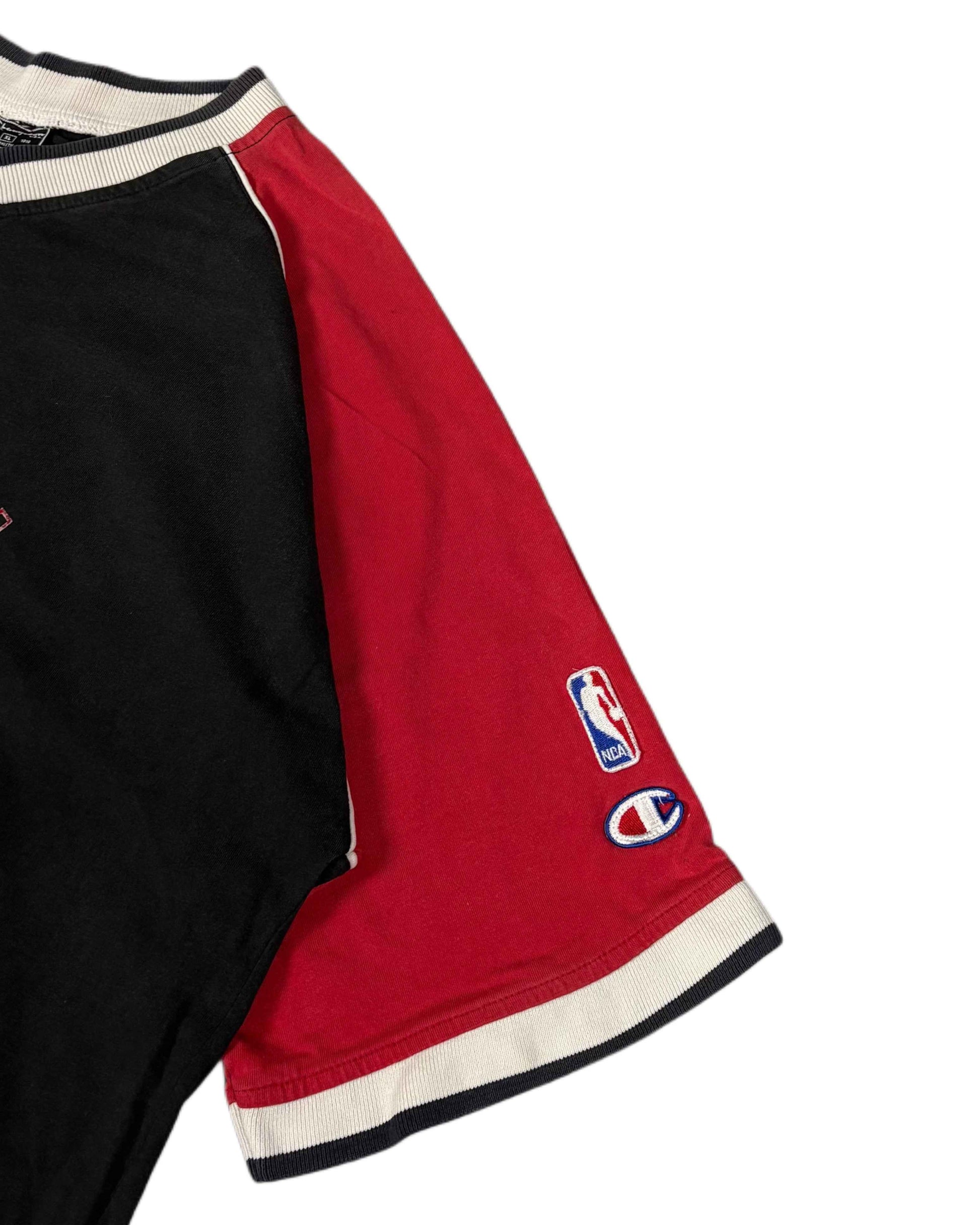 Vintage Champion Chicago Bulls T-shirt Black (XL) - Gods Thrift Athens