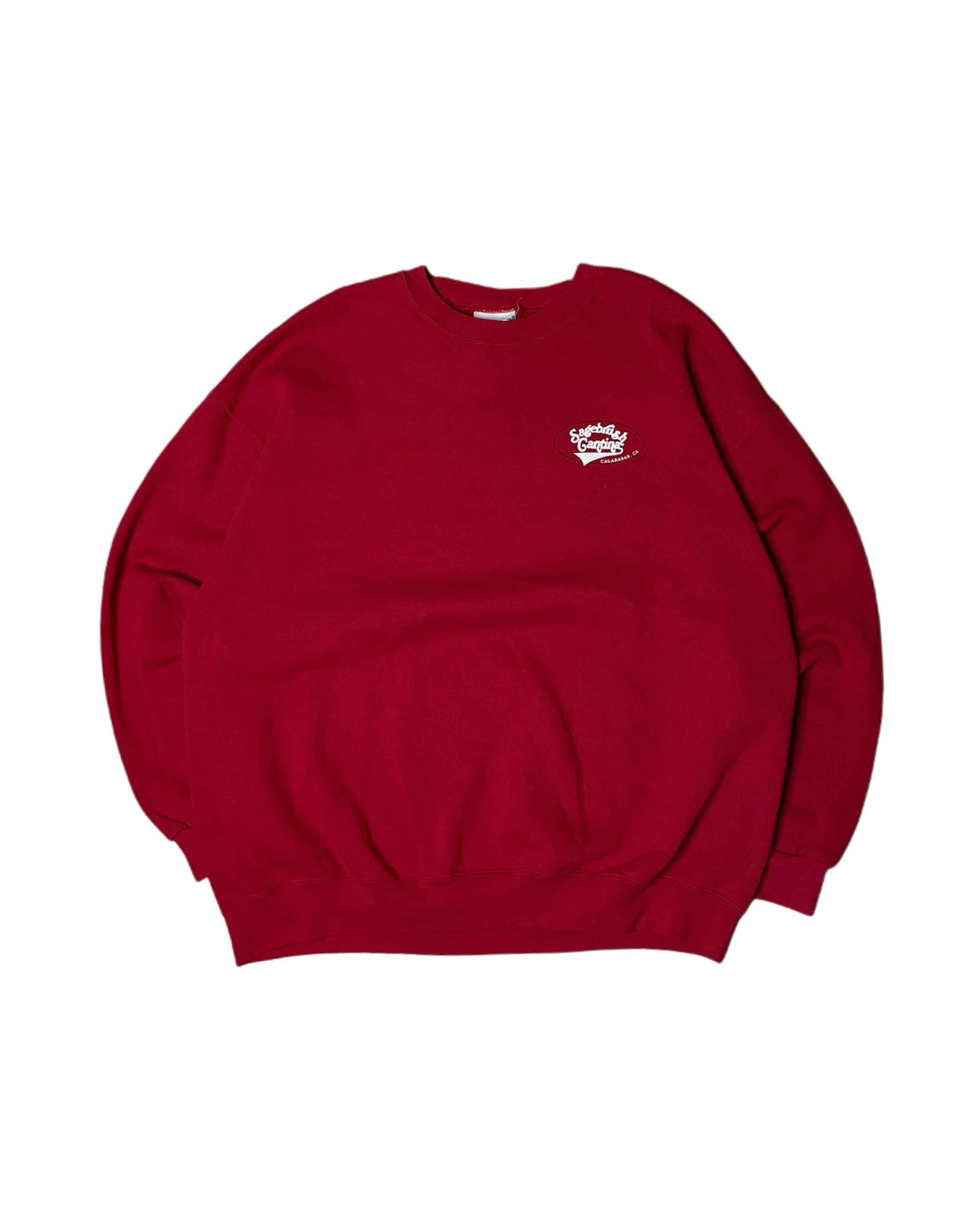 Vintage Lee Heavyweight crewneck Made in USA Red (2XL) - Gods Thrift Athens