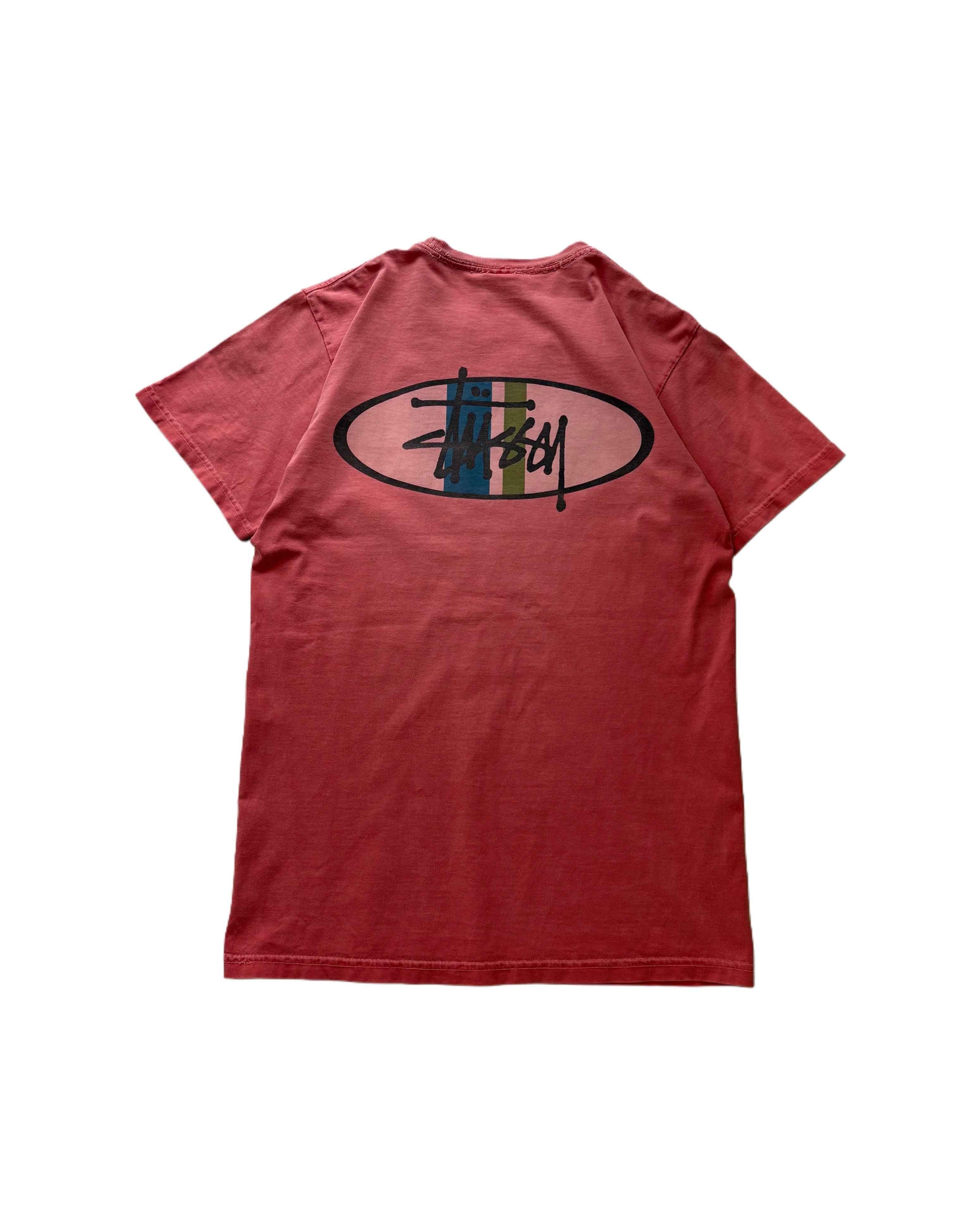 Stussy T-shirt Pink (S) - Gods Thrift Athens