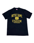 Vintage Champion Notre Dame Stadium T-shirt Navy Blue (L) - Gods Thrift Athens