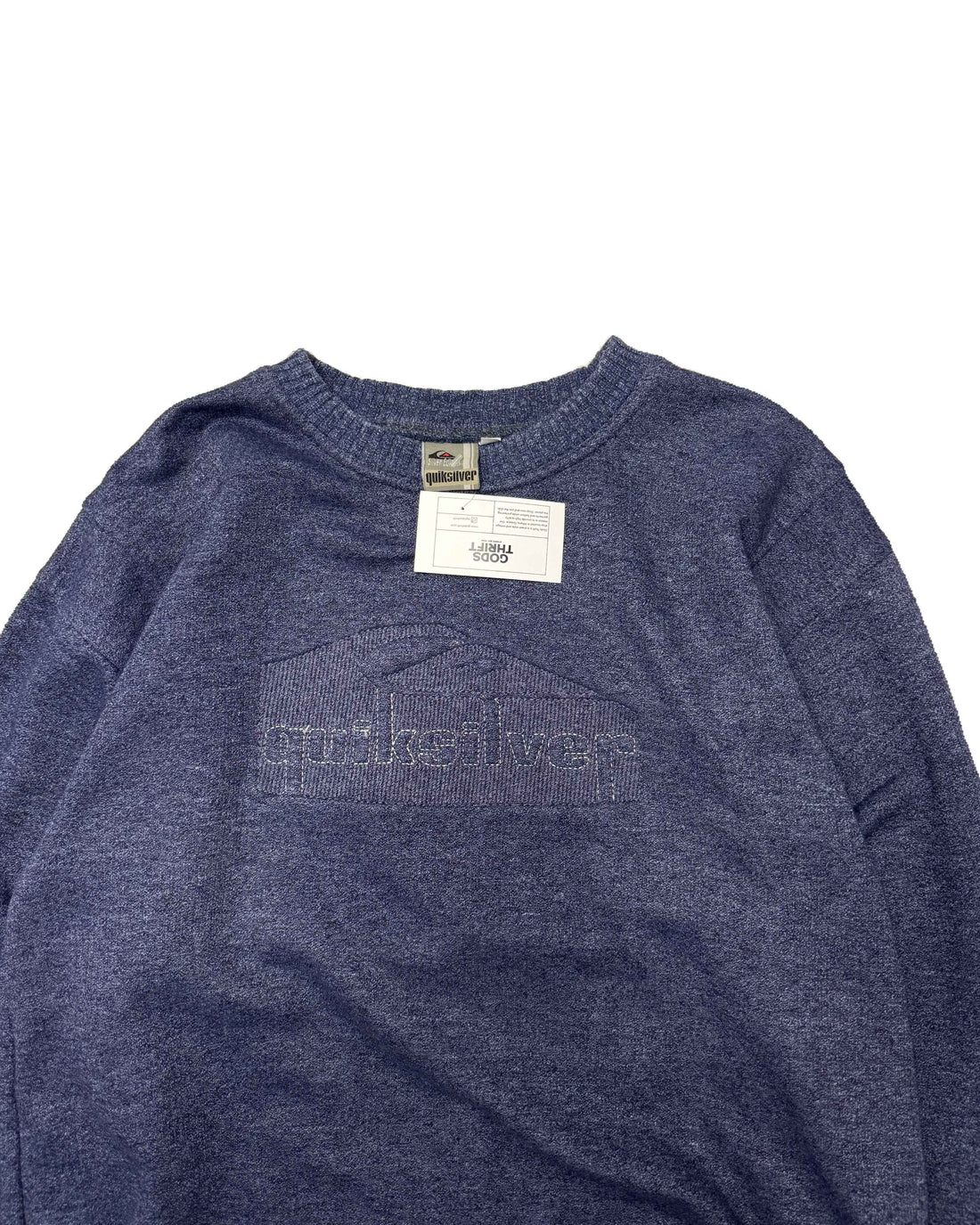 Vintage Quiksilver Knit Blue (XL) - Gods Thrift Athens