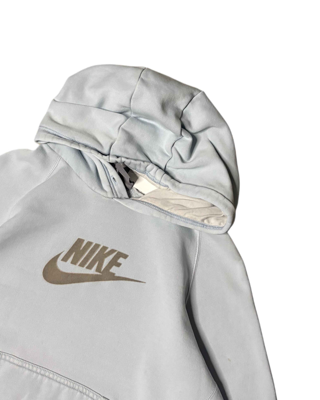 Vintage Nike Hoodie Baby Blue (Womens M) - Gods Thrift Athens