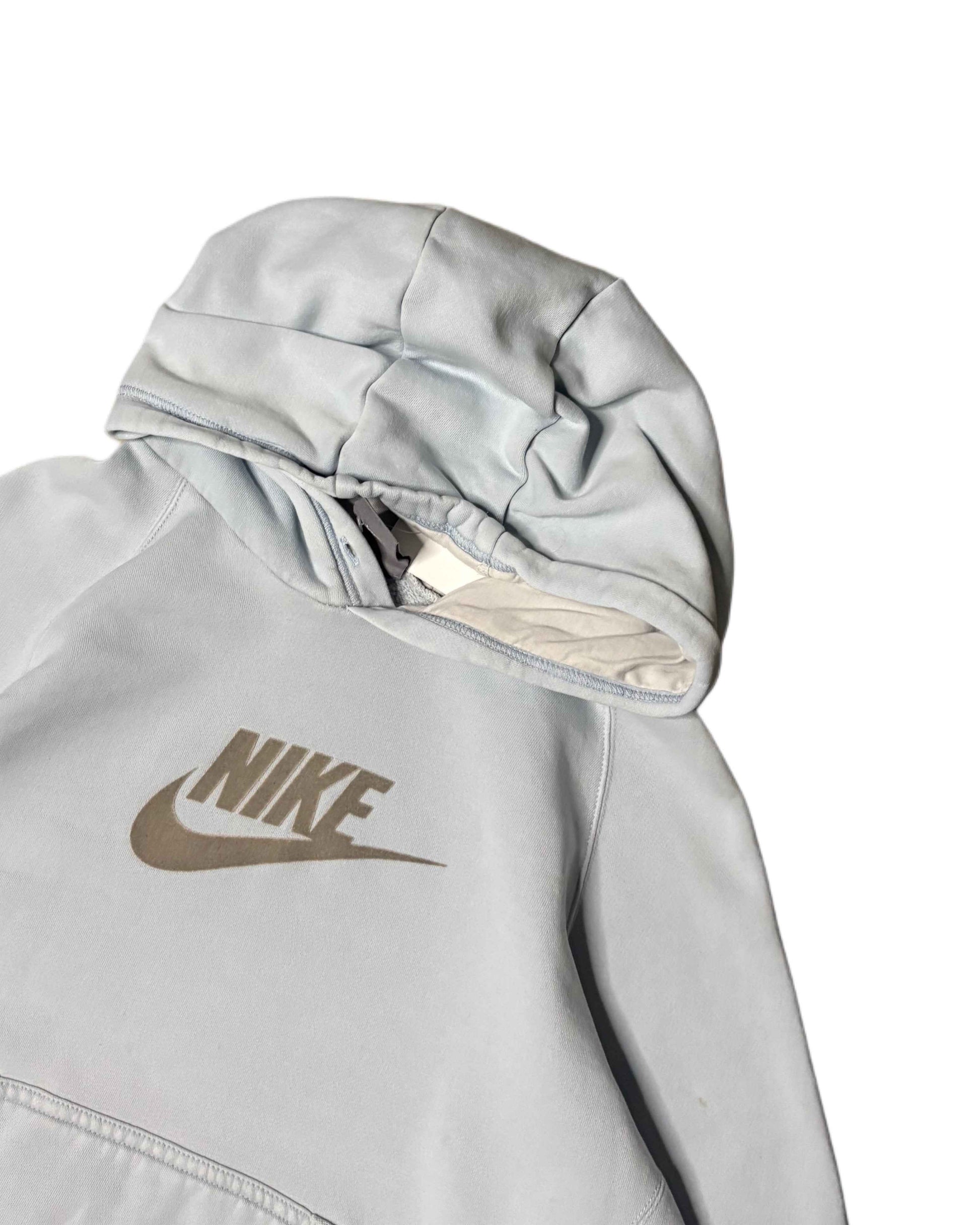 Vintage Nike Hoodie Baby Blue (Womens M) - Gods Thrift Athens
