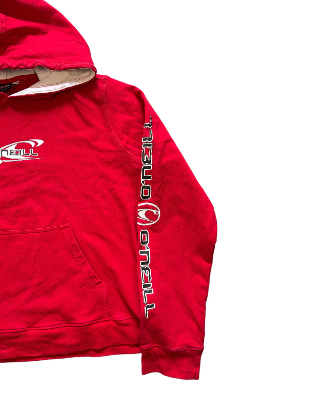 Vintage O'neil Floral Hoodie Red (Womens M)