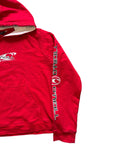 Vintage O'neil Floral Hoodie Red (Womens M)