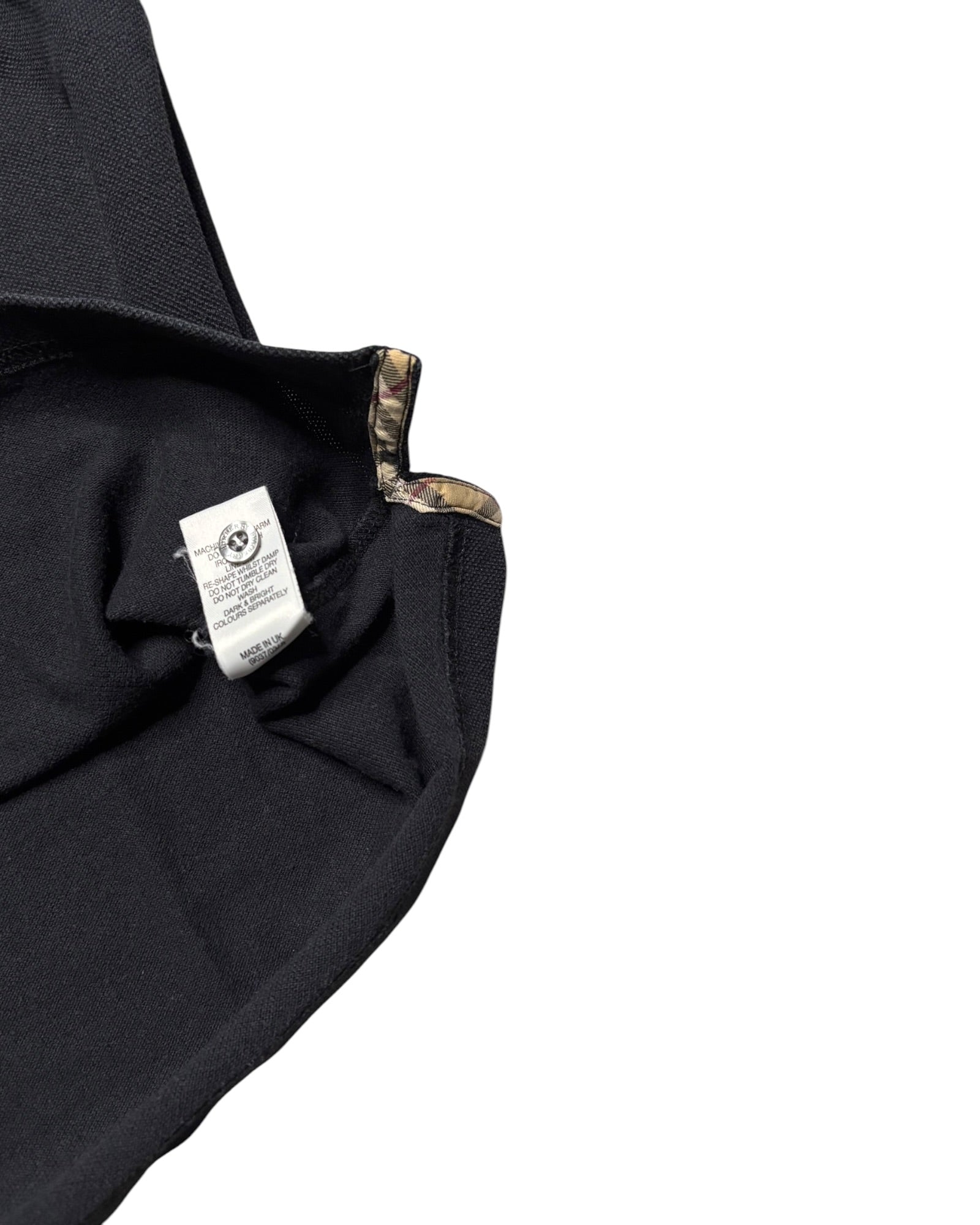 Vintage 2000s Burberry Polo | Black | Size M | Made in UK