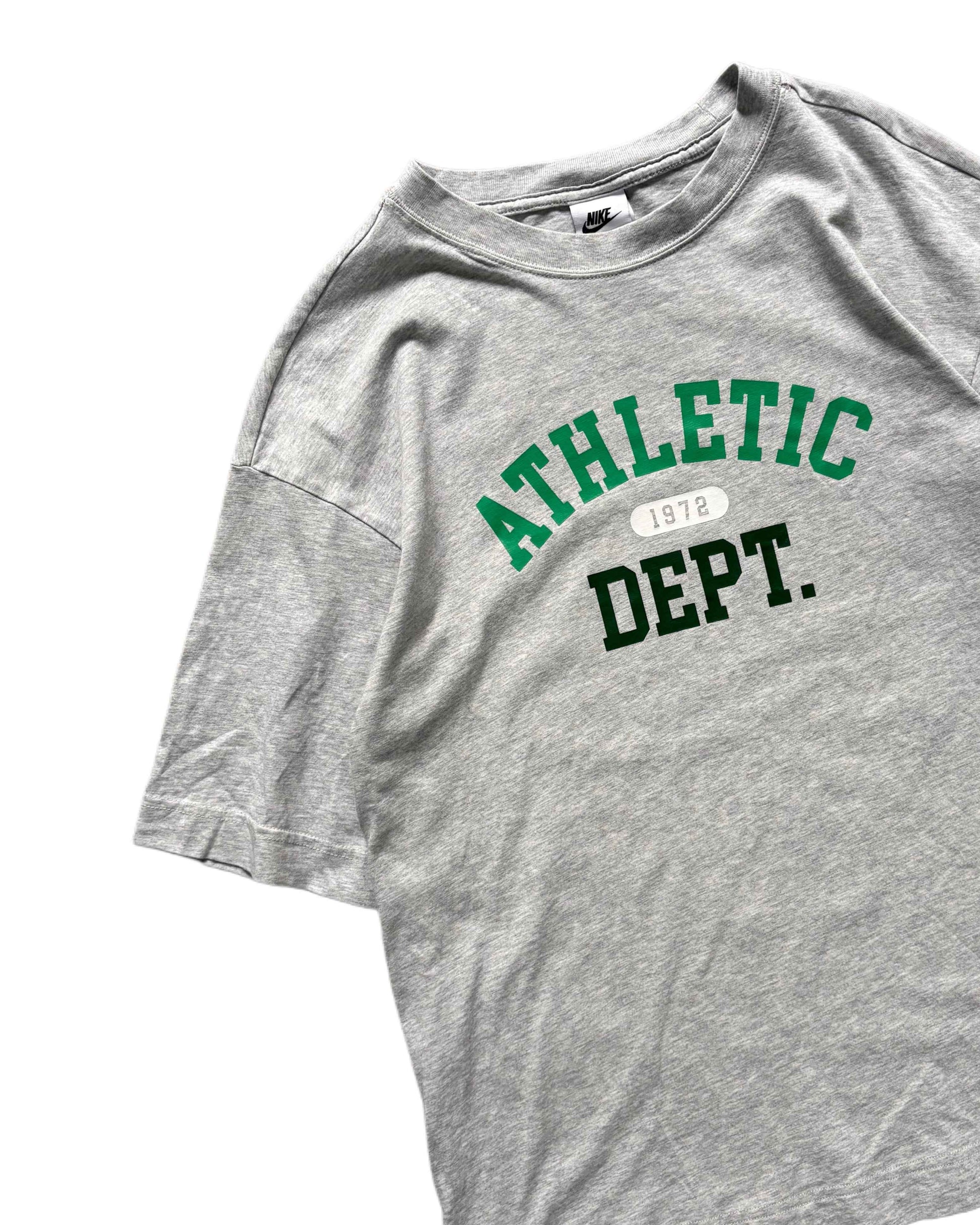 Boxy Nike T-shirt Grey Marl (M) - Gods Thrift Athens