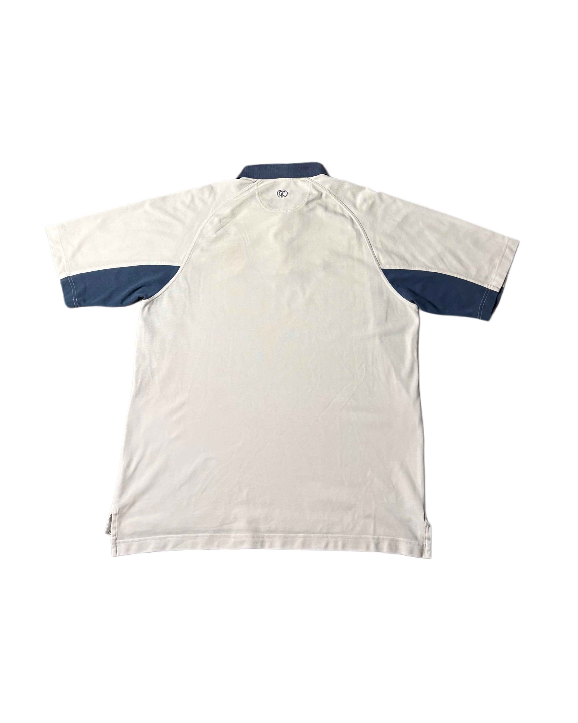 Vintage Adidas Real Madrid Polo T-shirt White (XL) - Gods Thrift Athens