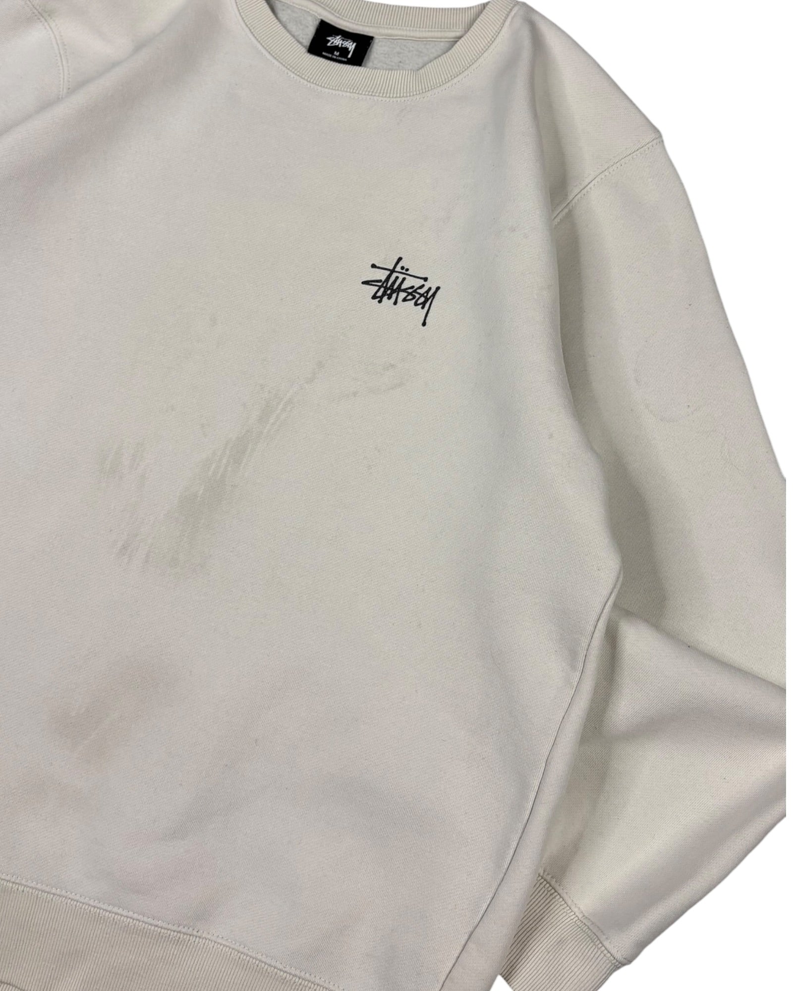 Vintage Stussy Crewneck | Cream | Size M