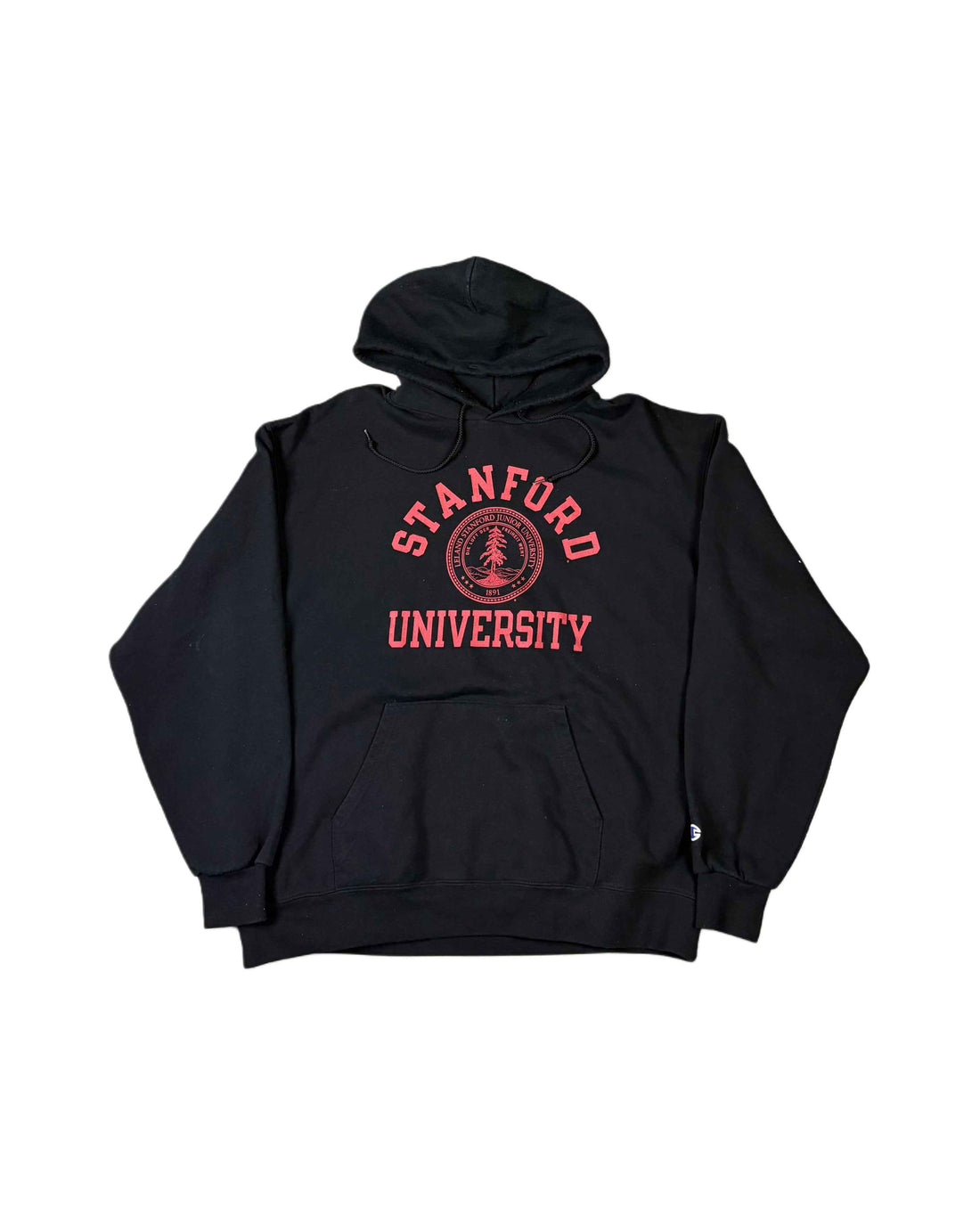 Vintage Champion Stanford University Hoodie Black (XL)