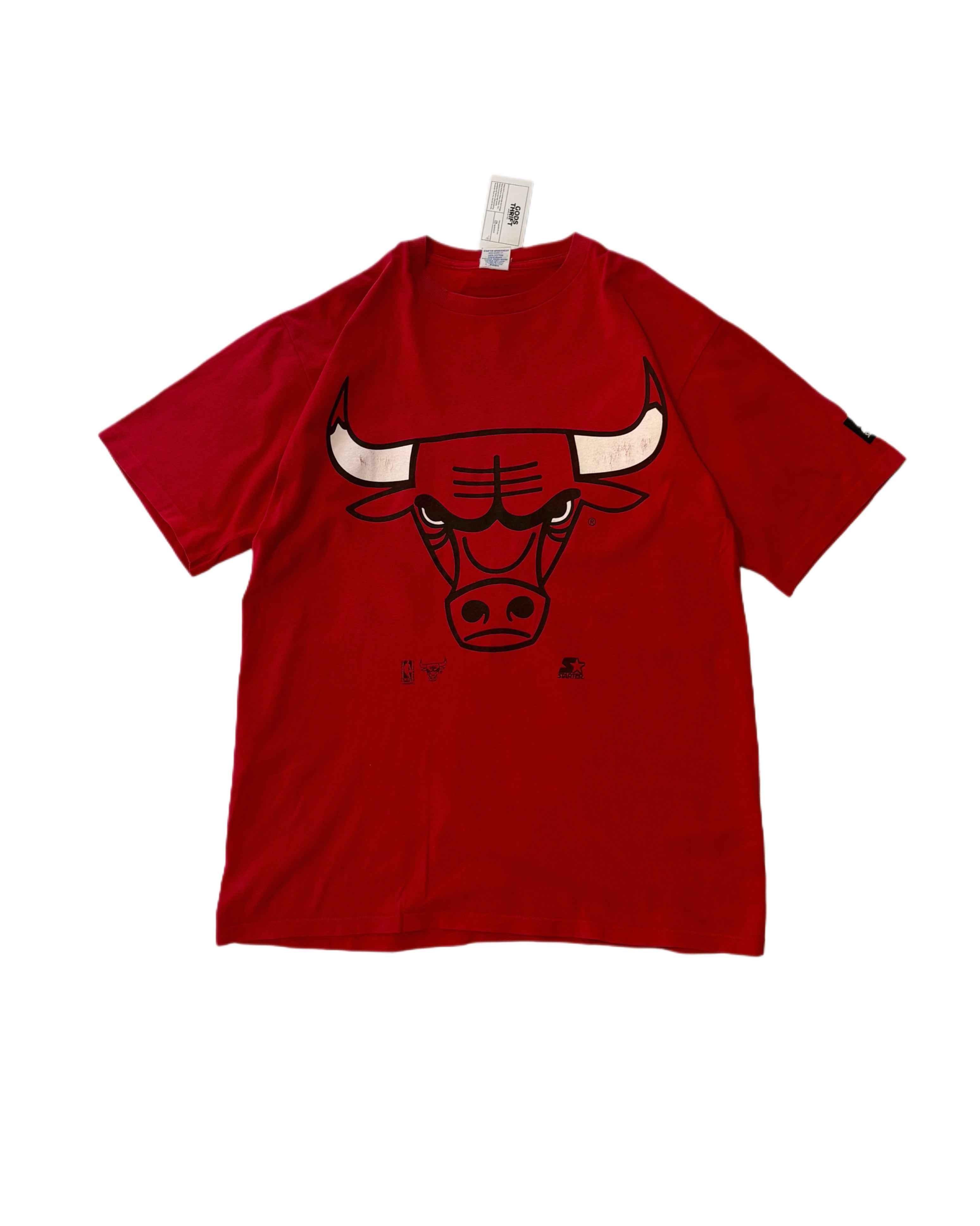 90s Starter Chicago Bulls T-shirt (L) - Gods Thrift Athens