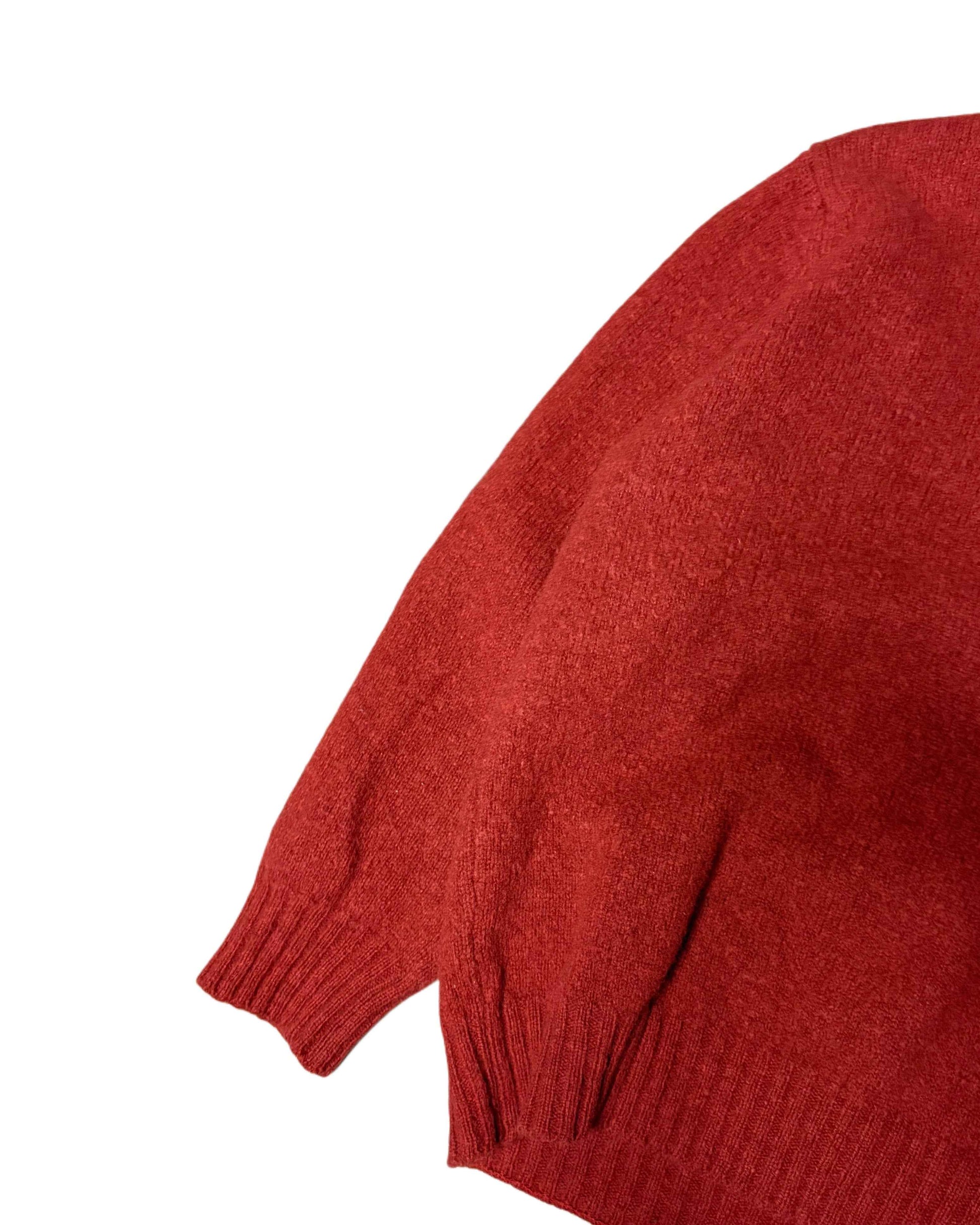 Vintage Burberry Knit Sweater Rust Orange Womens (M)