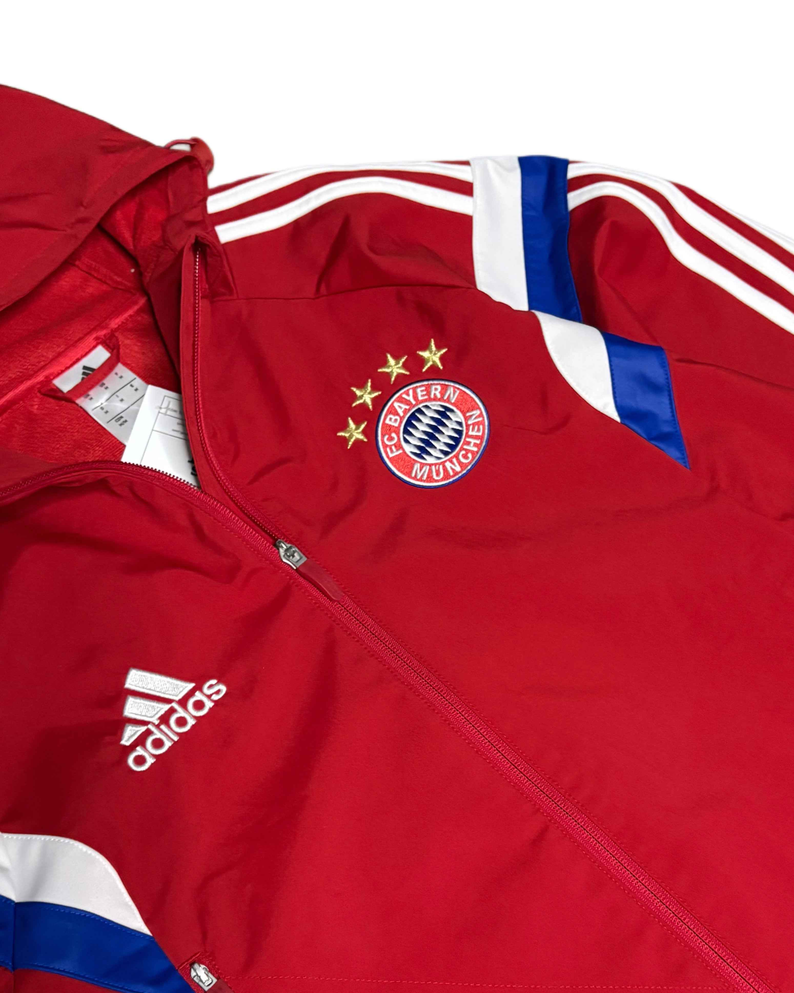 00s Adidas X Bayern Munchen Jacket Red (M) - Gods Thrift Athens