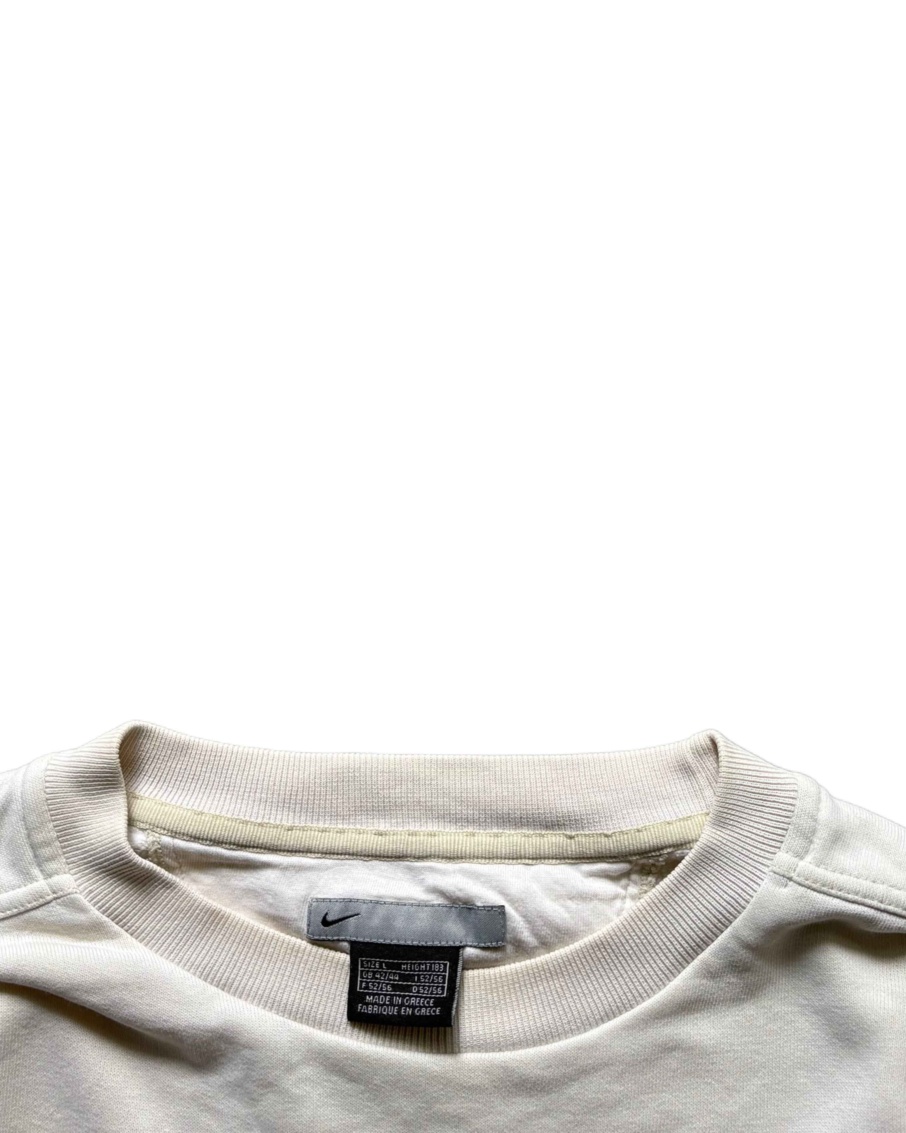 00s Nike Crewneck Cream (L) - Gods Thrift Athens