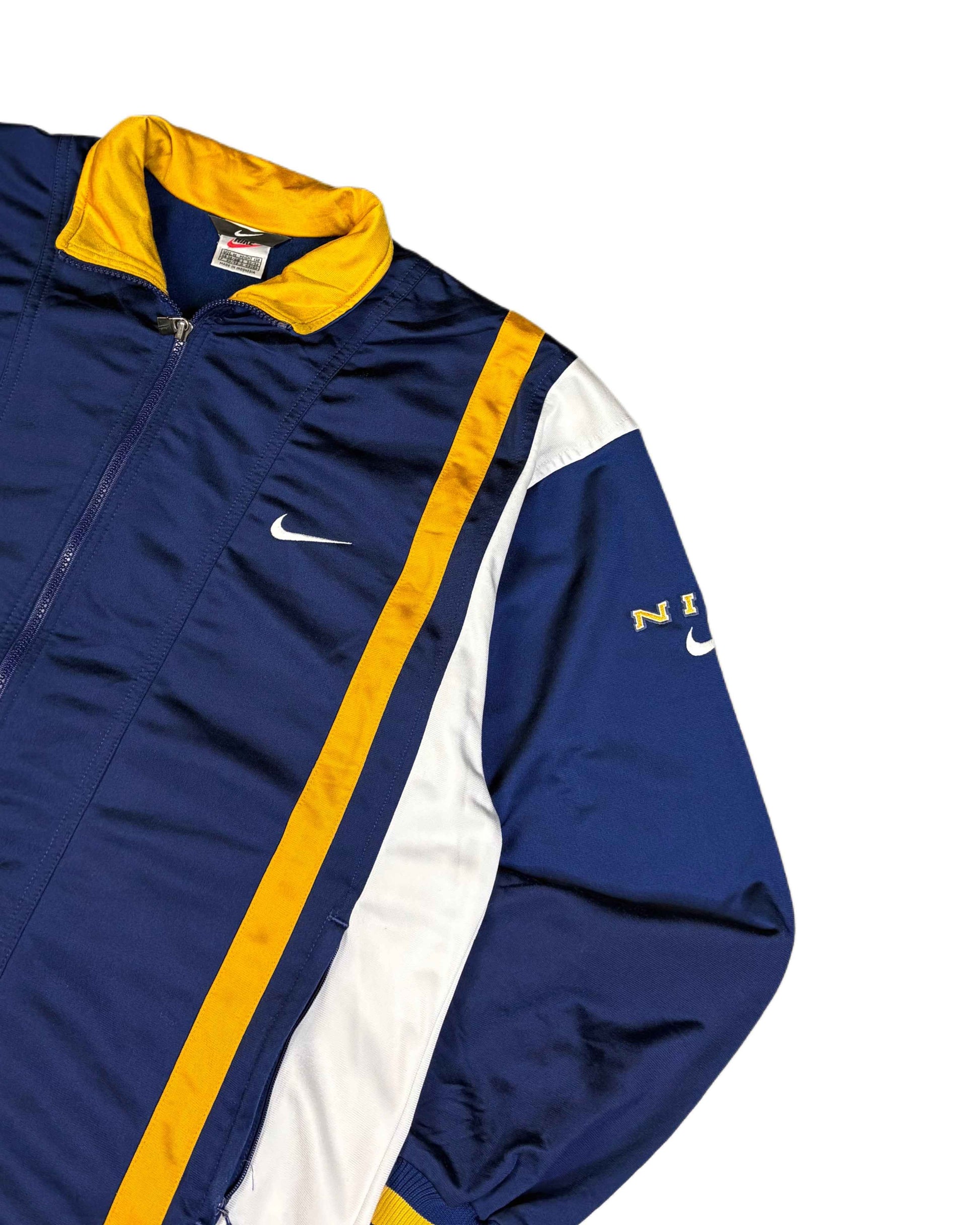 Vintage 90s Nike Jacket Navy Blue (L) - Gods Thrift Athens