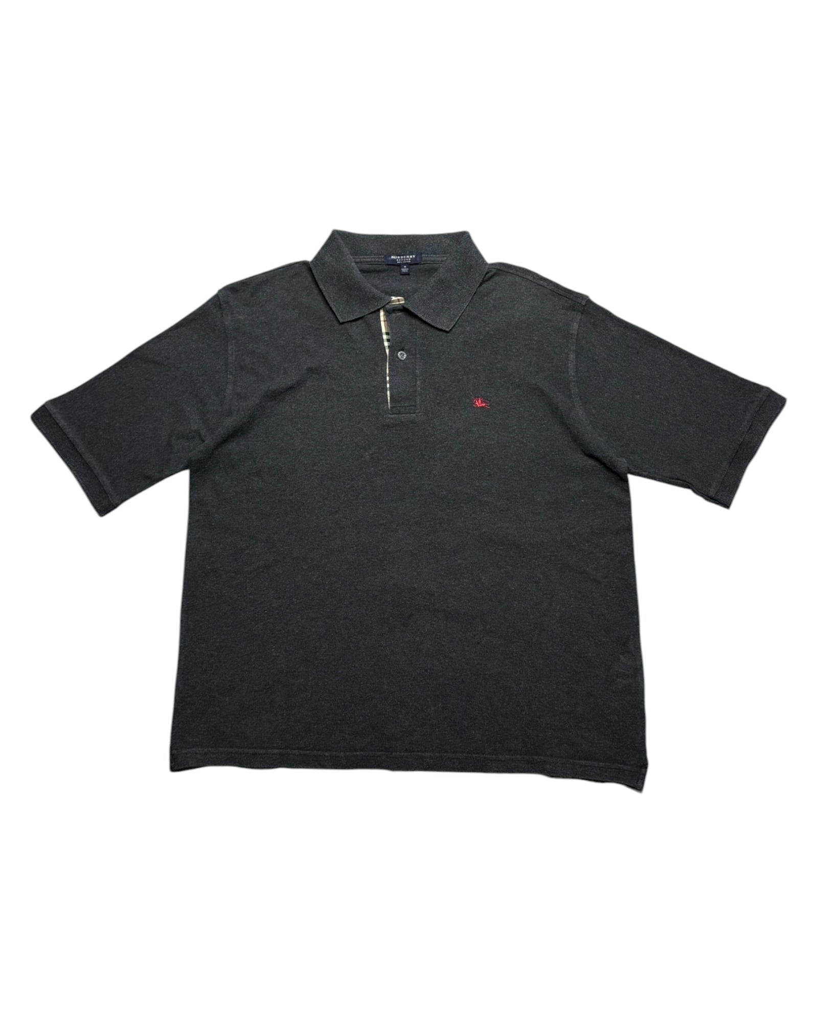 Vintage 2000s Burberry Polo | Grey | Size M | Made in UK