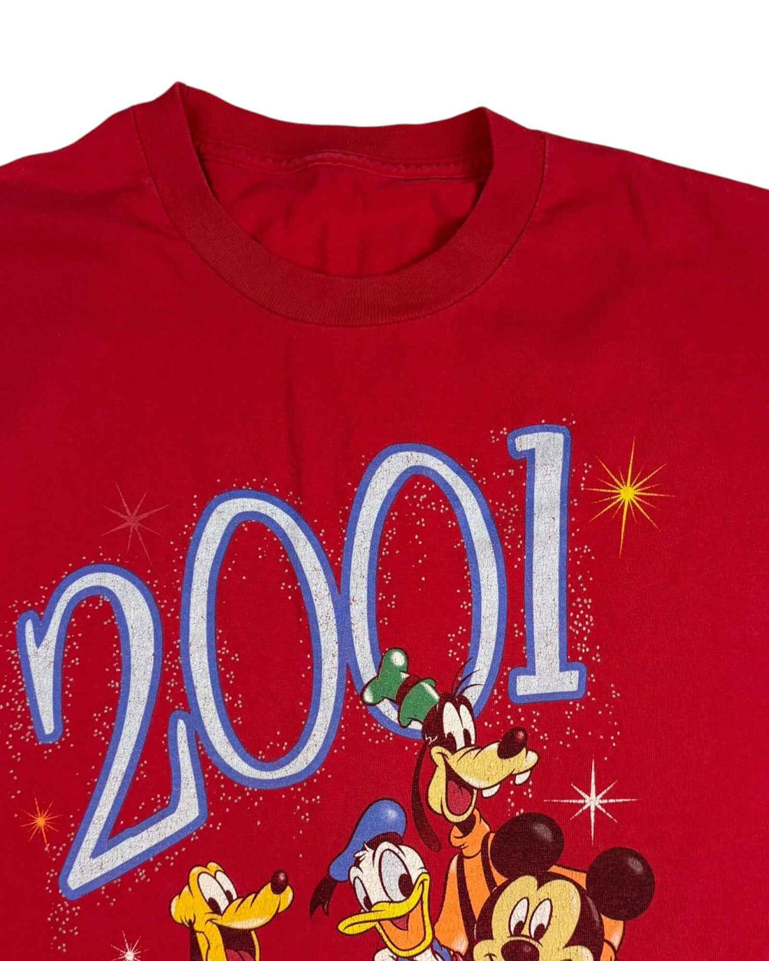 Vintage 2001 Florida Disneyland Mickey Mouse Tee | Red | Size XL