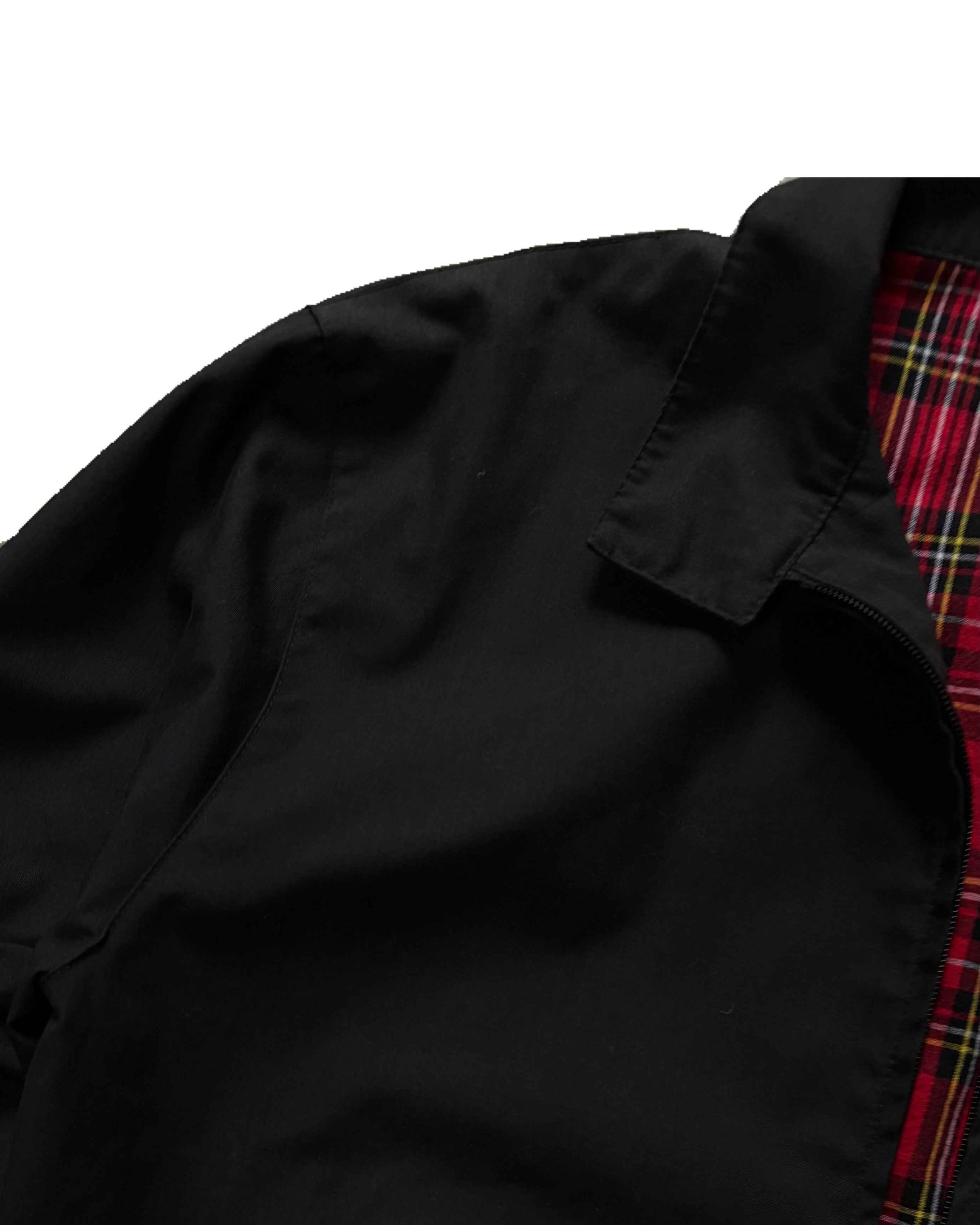 90s Fred Perry Made in England Harrington Jacket Black (S)